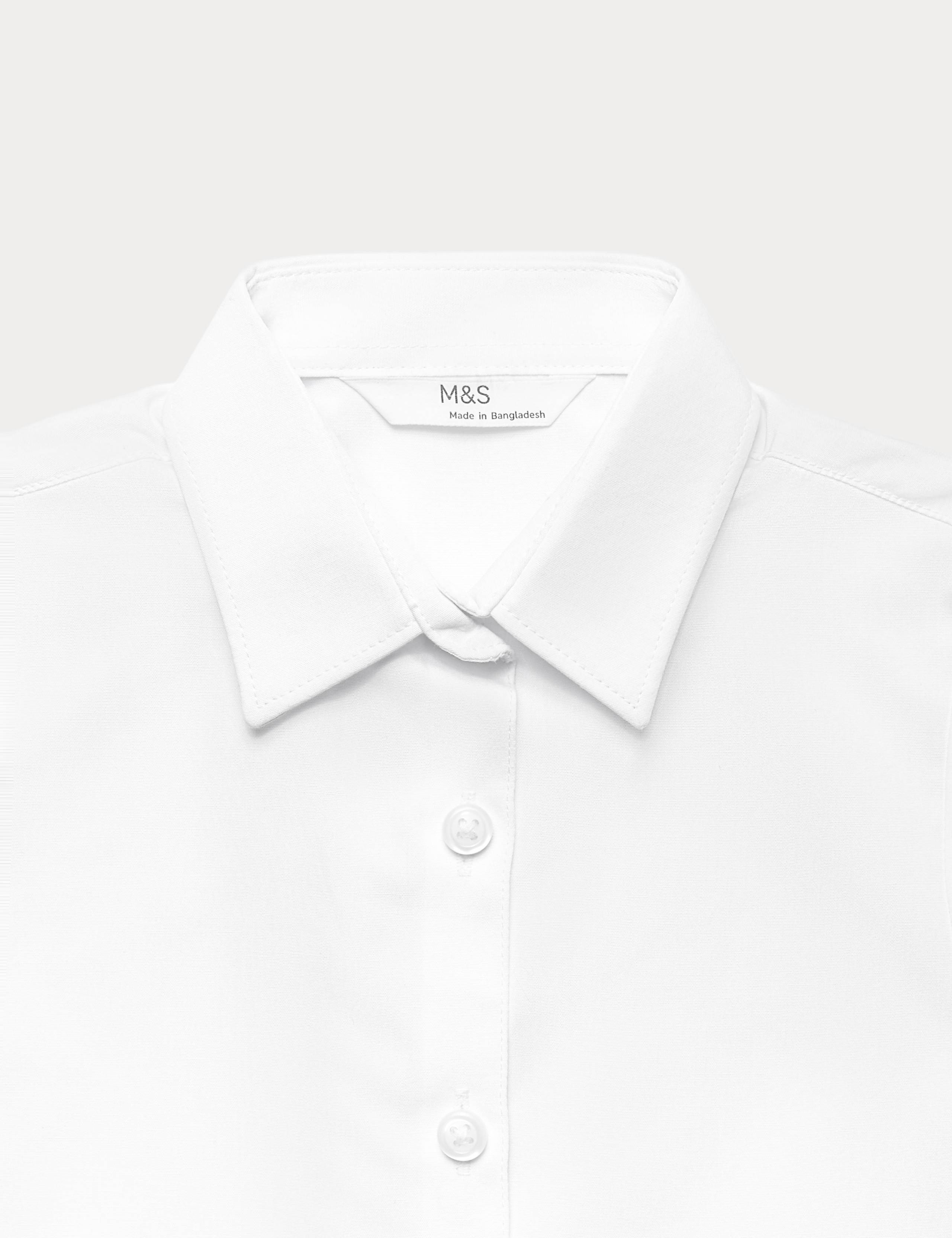 2 Pack Girls' Cap Sleeve Easy Iron School Shirts (2-16 Yrs) 6 of 6