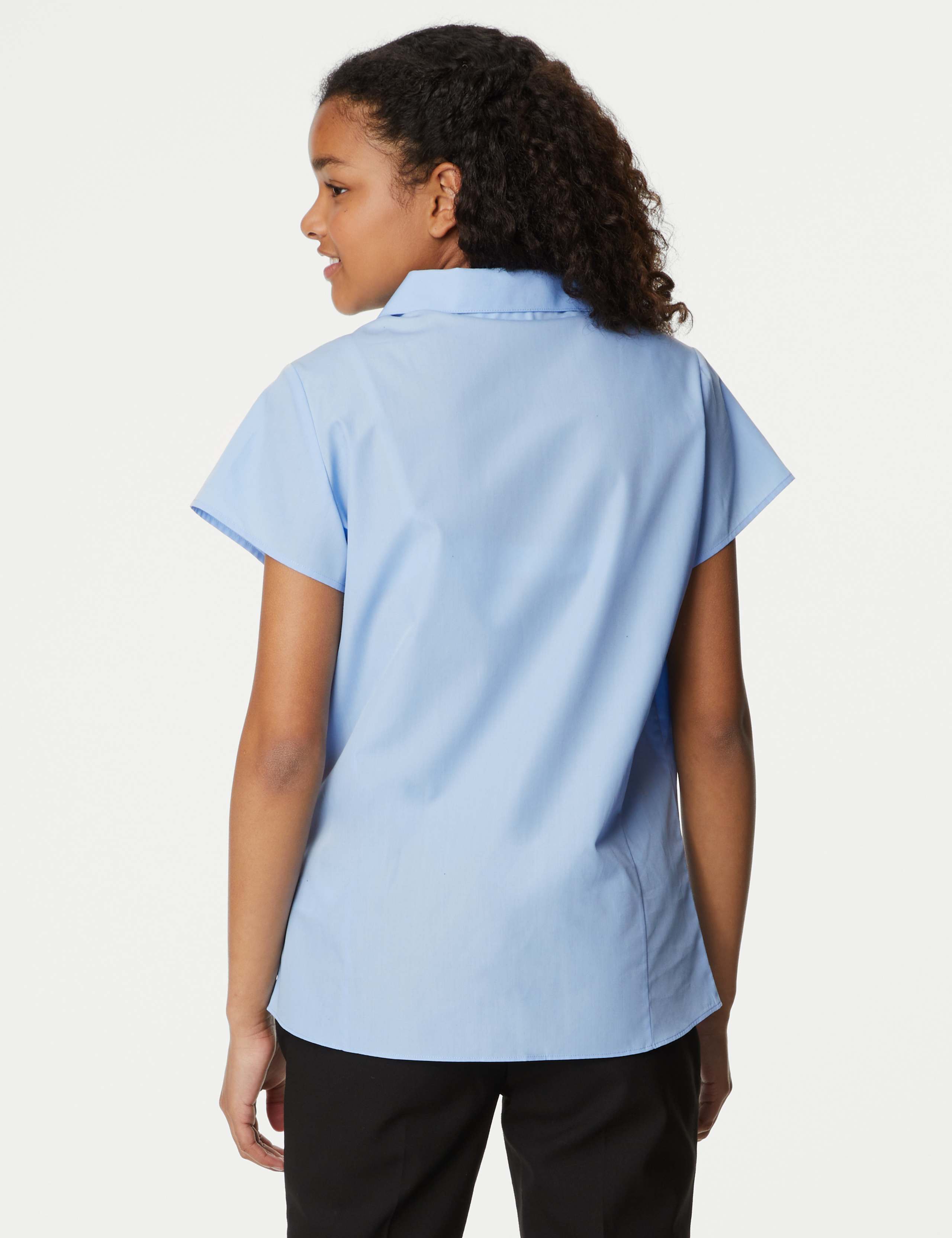 2pk Girls' Easy Iron Revere School Shirts (2-16 Yrs) 5 of 5