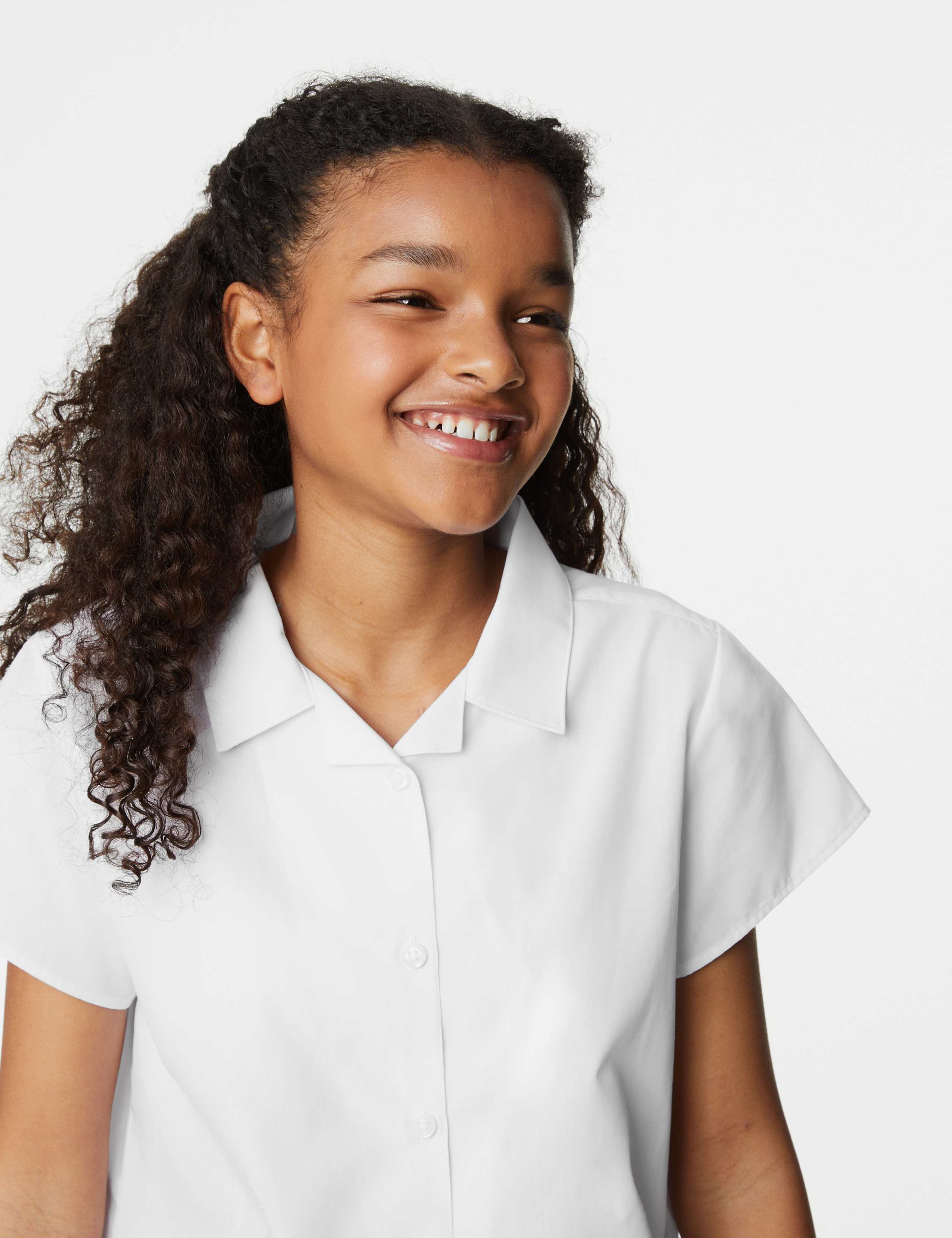 2pk Girls' Easy Iron Revere School Shirts (2-16 Yrs) 4 of 5