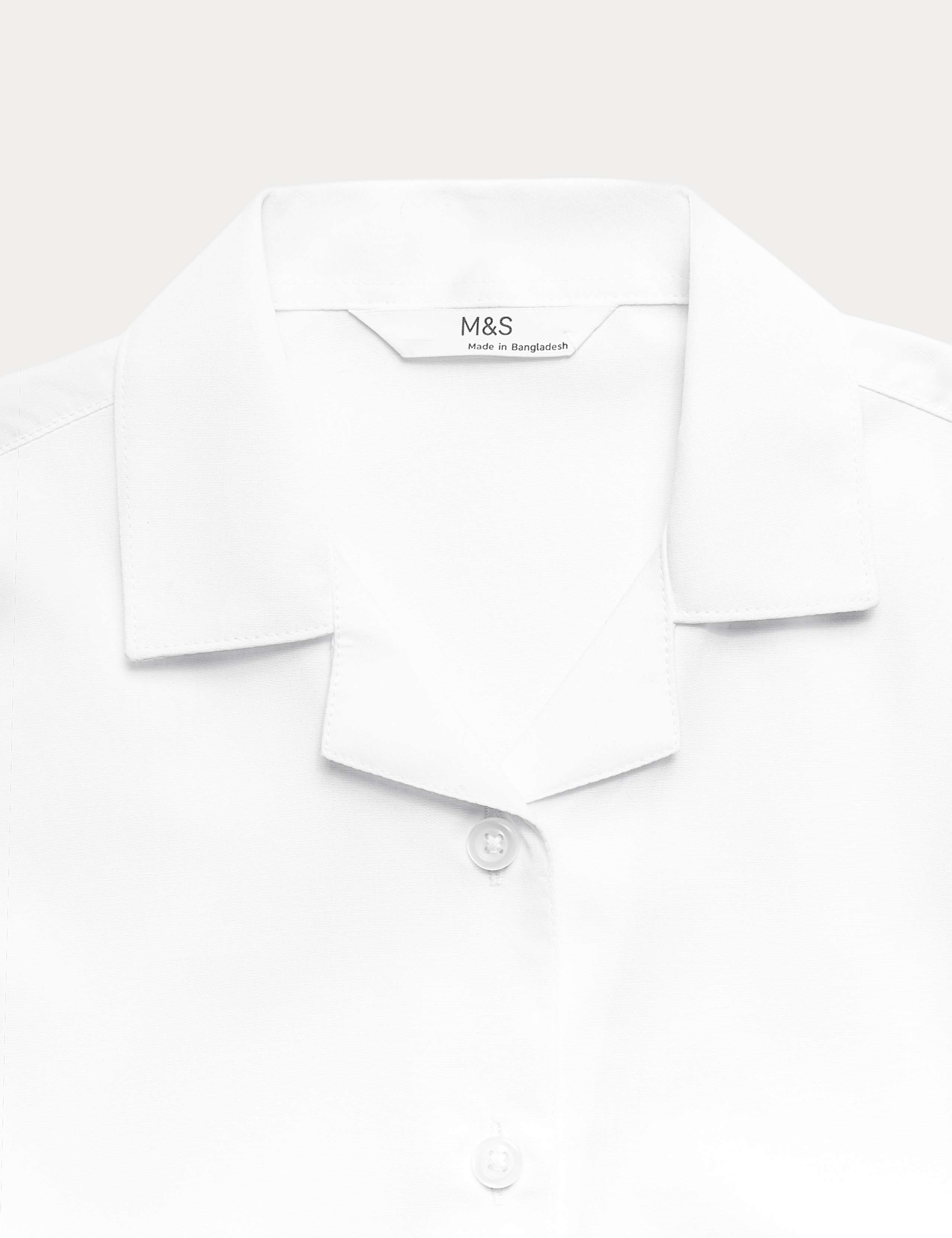 2 Pack Girls' Easy Iron Revere School Shirts (2-16 Yrs) 6 of 6