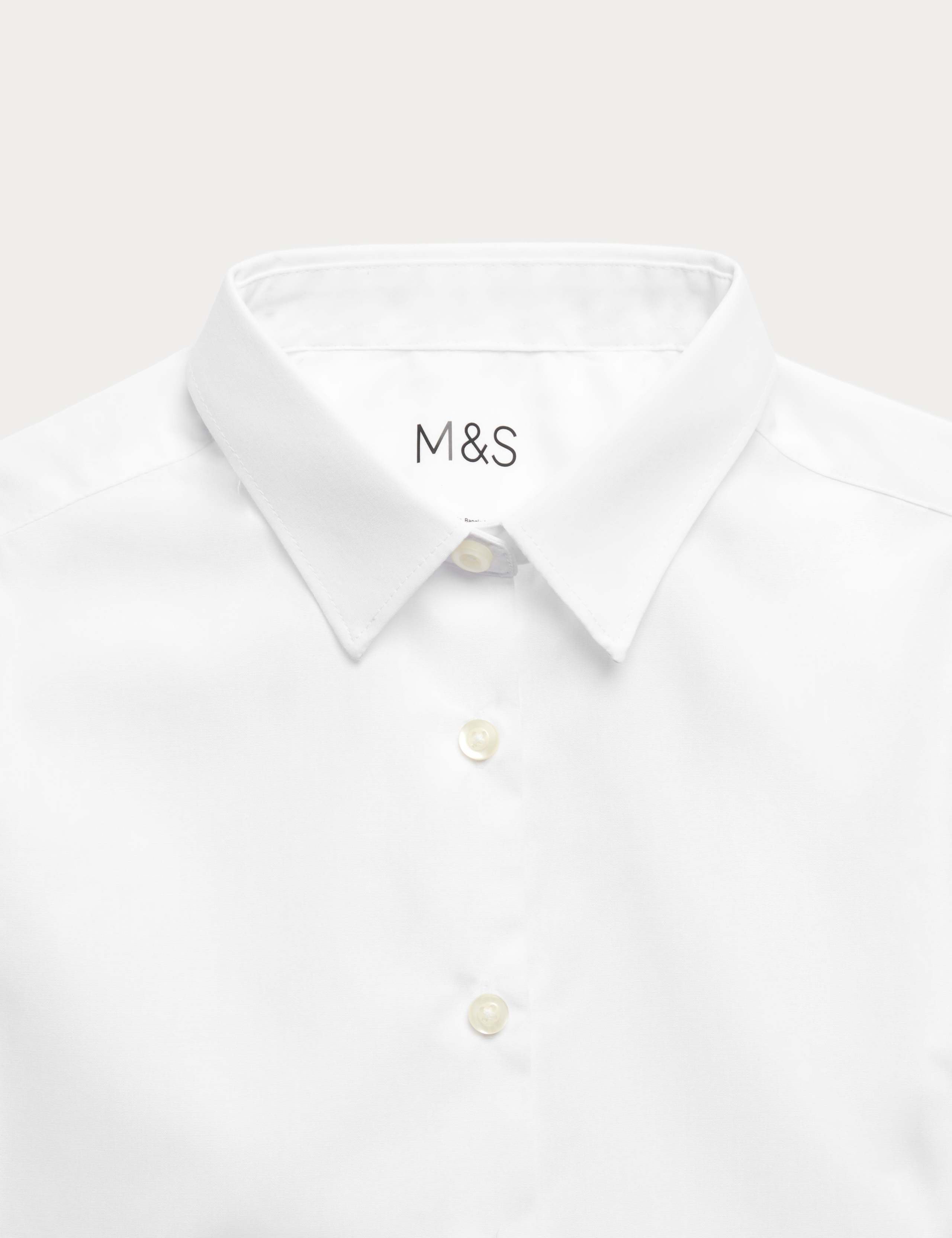 3 Pack Girls' Easy Iron School Shirts (2-16 Yrs) 3 of 3