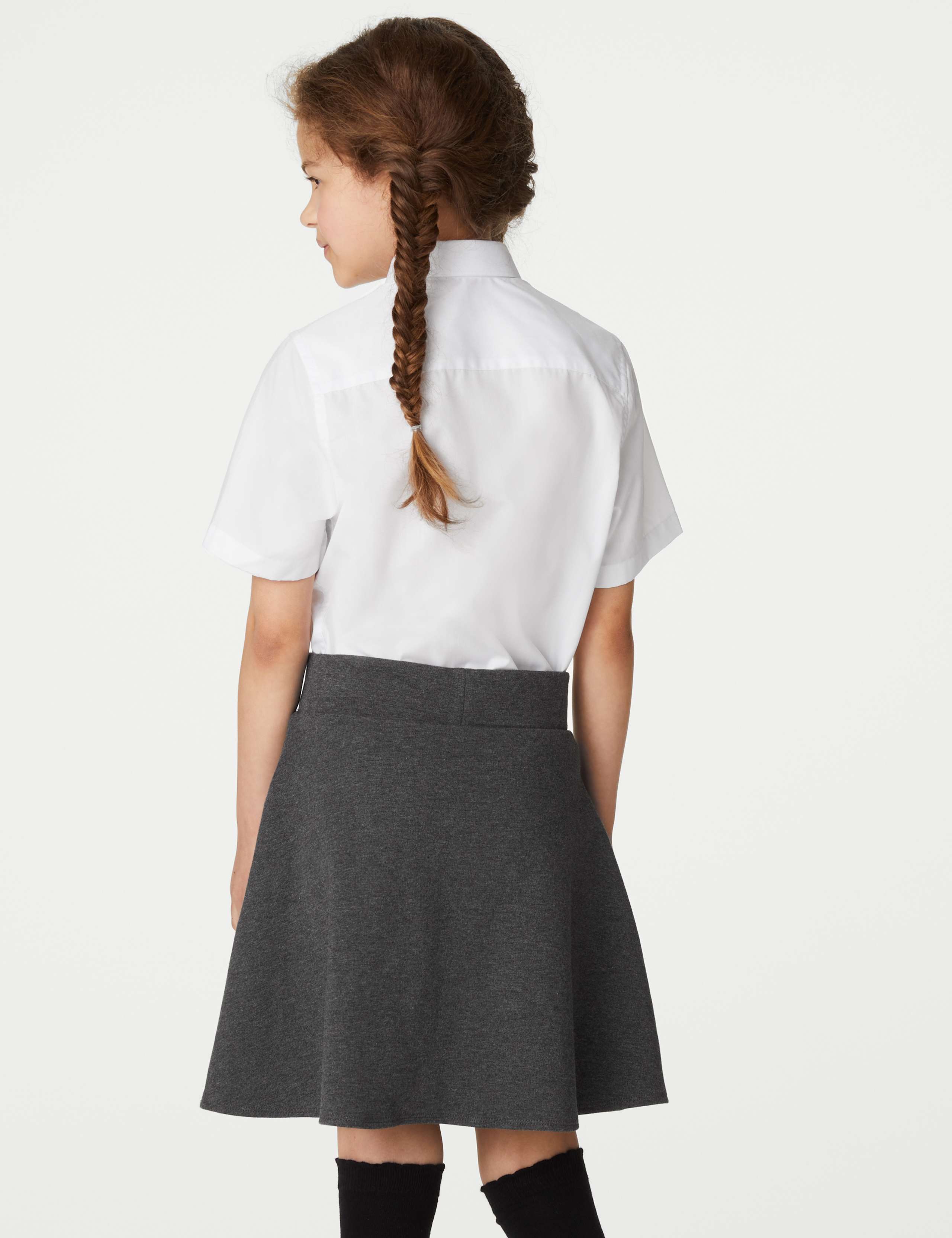 Girls' 5 Pack Regular Fit Easy to Iron School Shirts (2-18 Yrs) 4 of 5