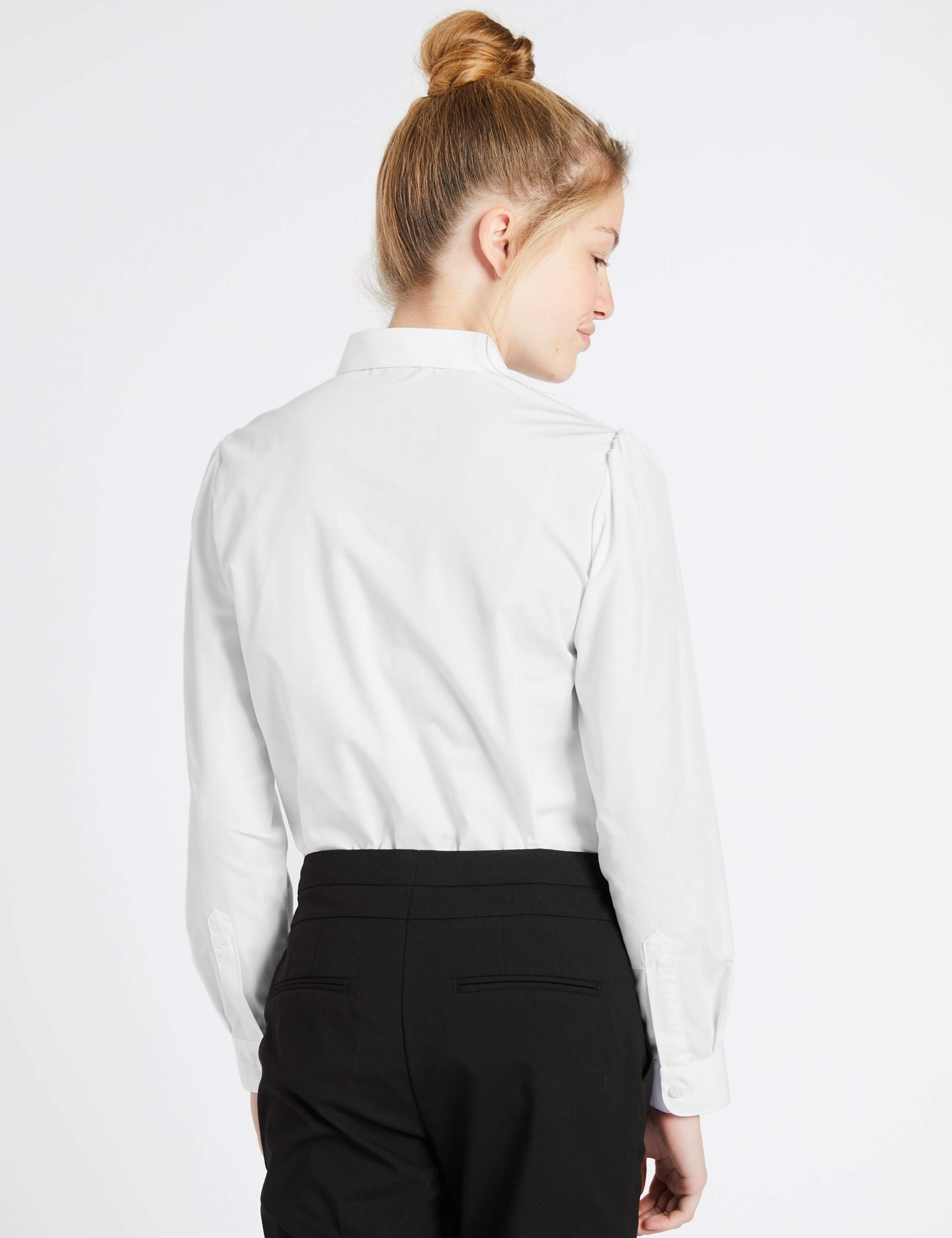 Senior Girls' Slim Fit Easy to Iron Blouse 3 of 5