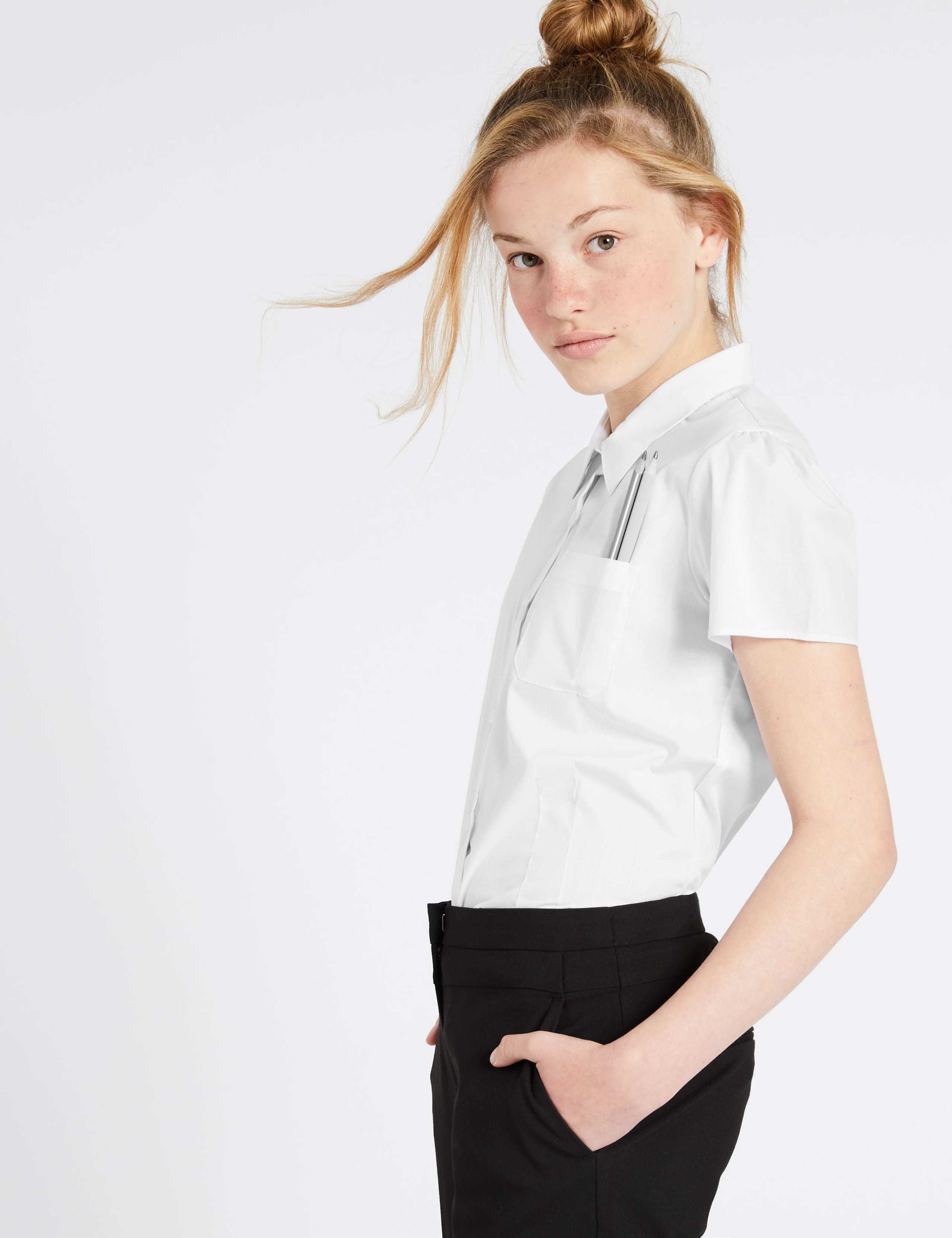Senior Girls' Non-Iron School Blouse 1 of 4
