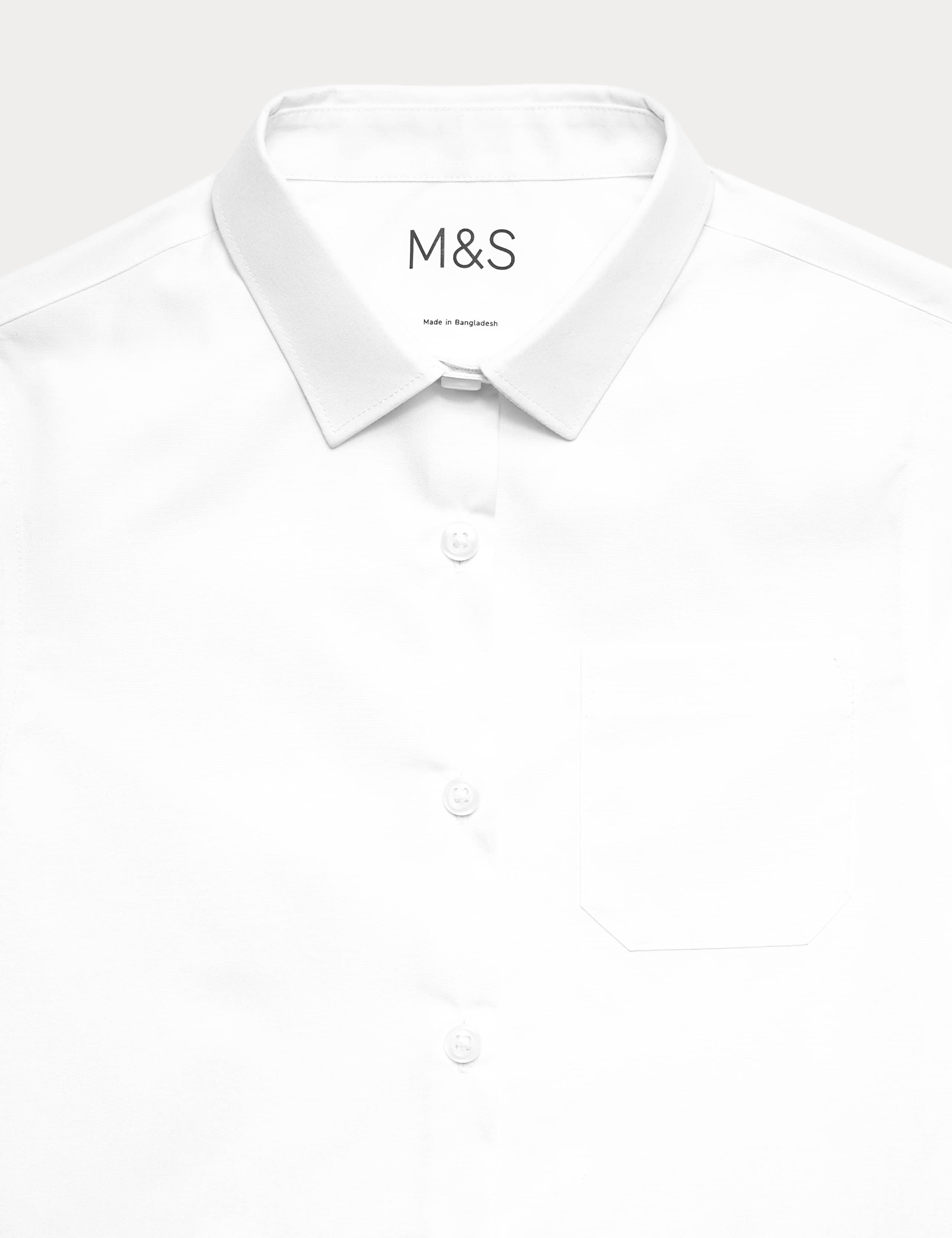 2 Pack Girls' Slim Fit Non-Iron School Shirts (2-18 Yrs) 5 of 5