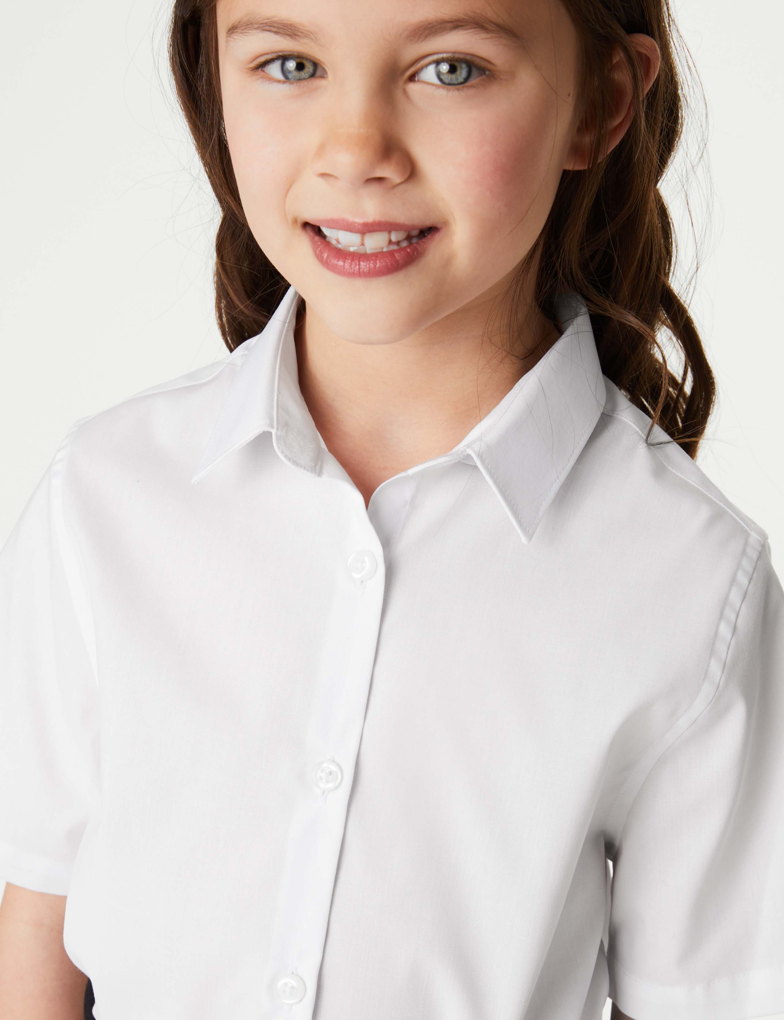 2pk Girls' Skinny Fit School Shirts (2-18 Yrs) 4 of 5