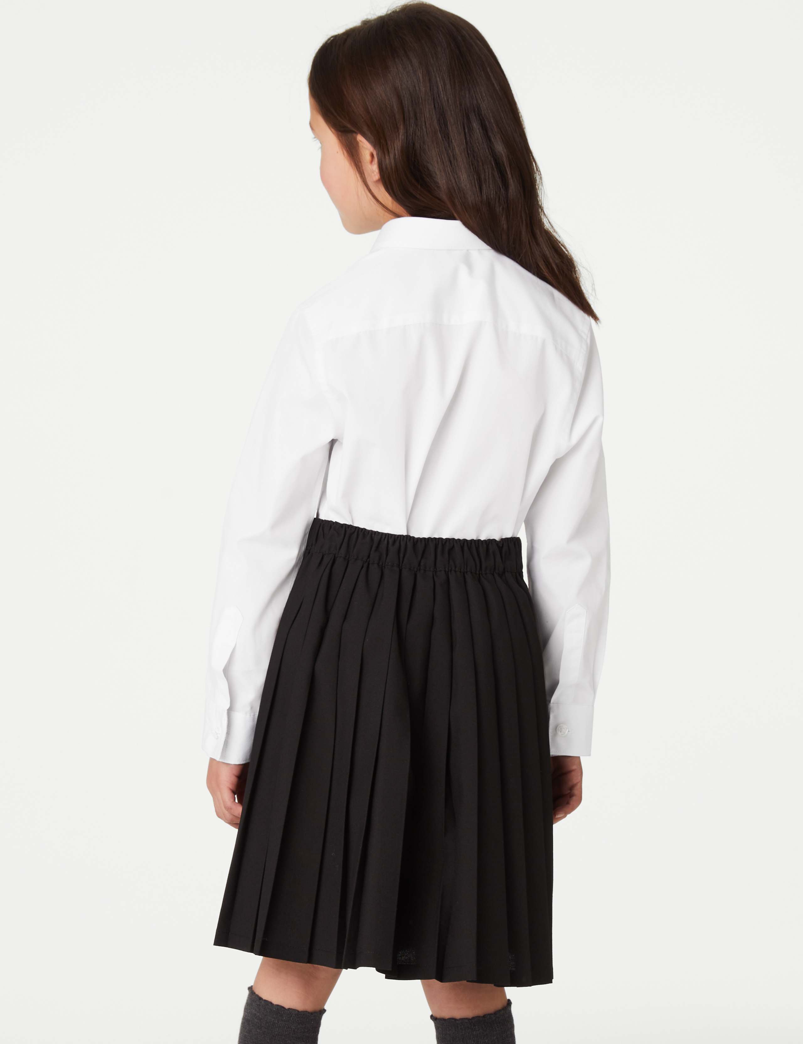 5 Pack Girls' Regular Fit Easy to Iron Shirts (2-18 Yrs) 5 of 6