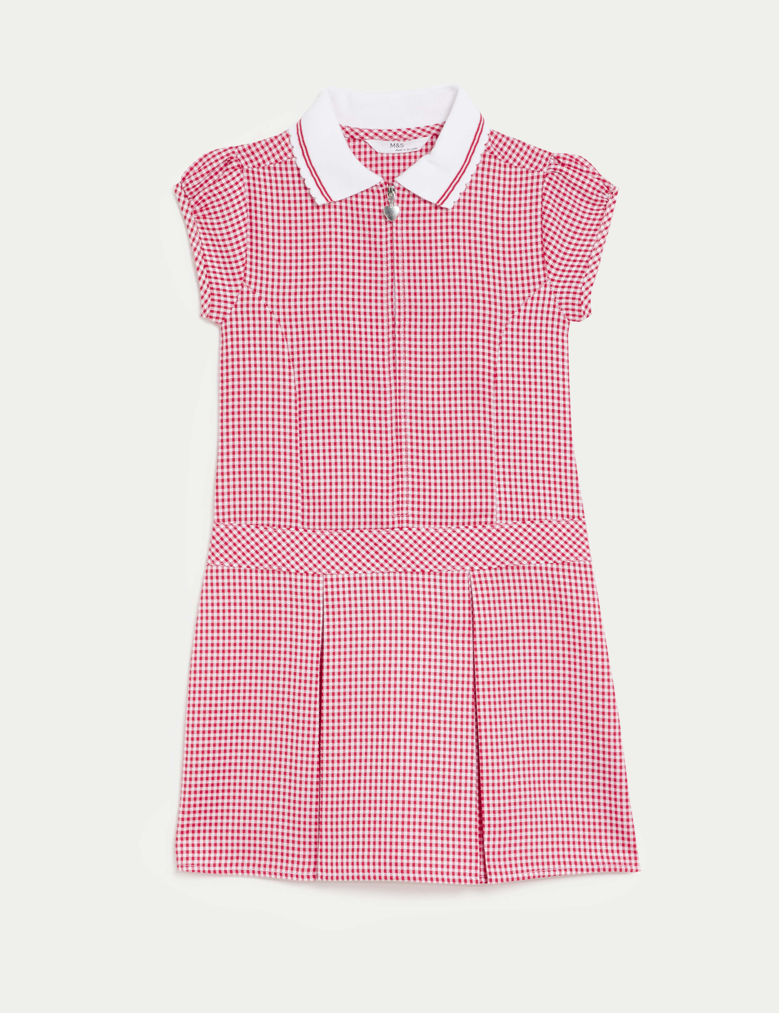Girls' Gingham Pleated School Dress (2-14 Yrs) 2 of 5