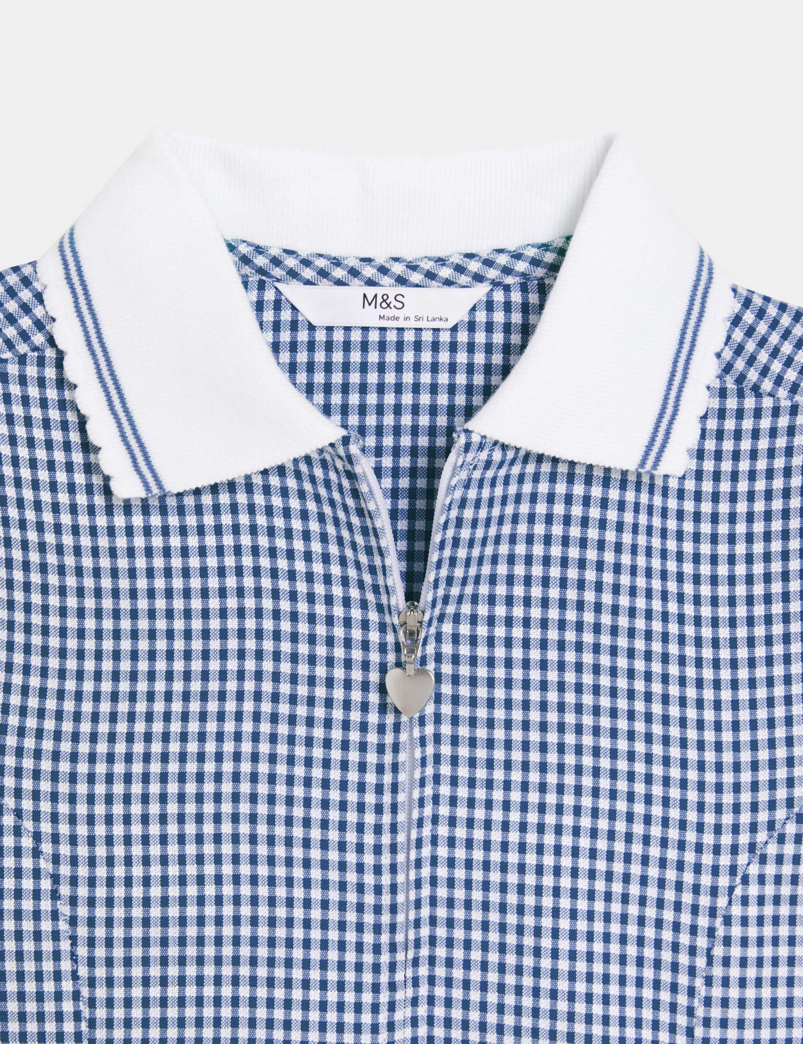 Girls' Gingham School Playsuit (2-14 Yrs) 6 of 6