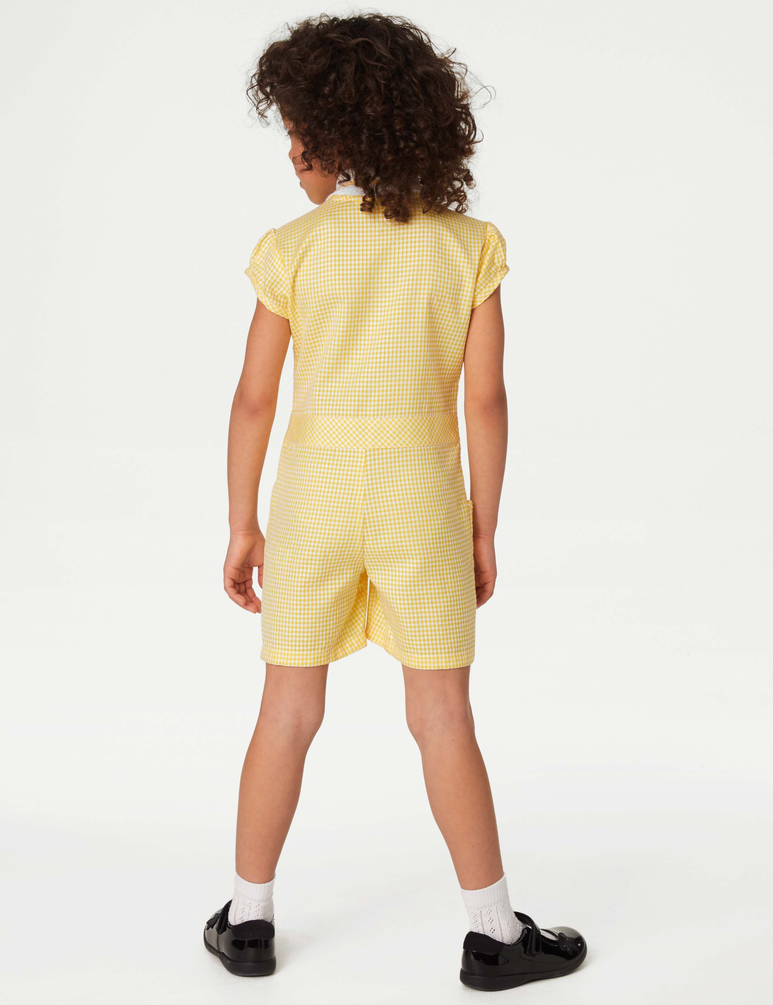 Girls' Gingham School Playsuit (2-14 Yrs) 4 of 5