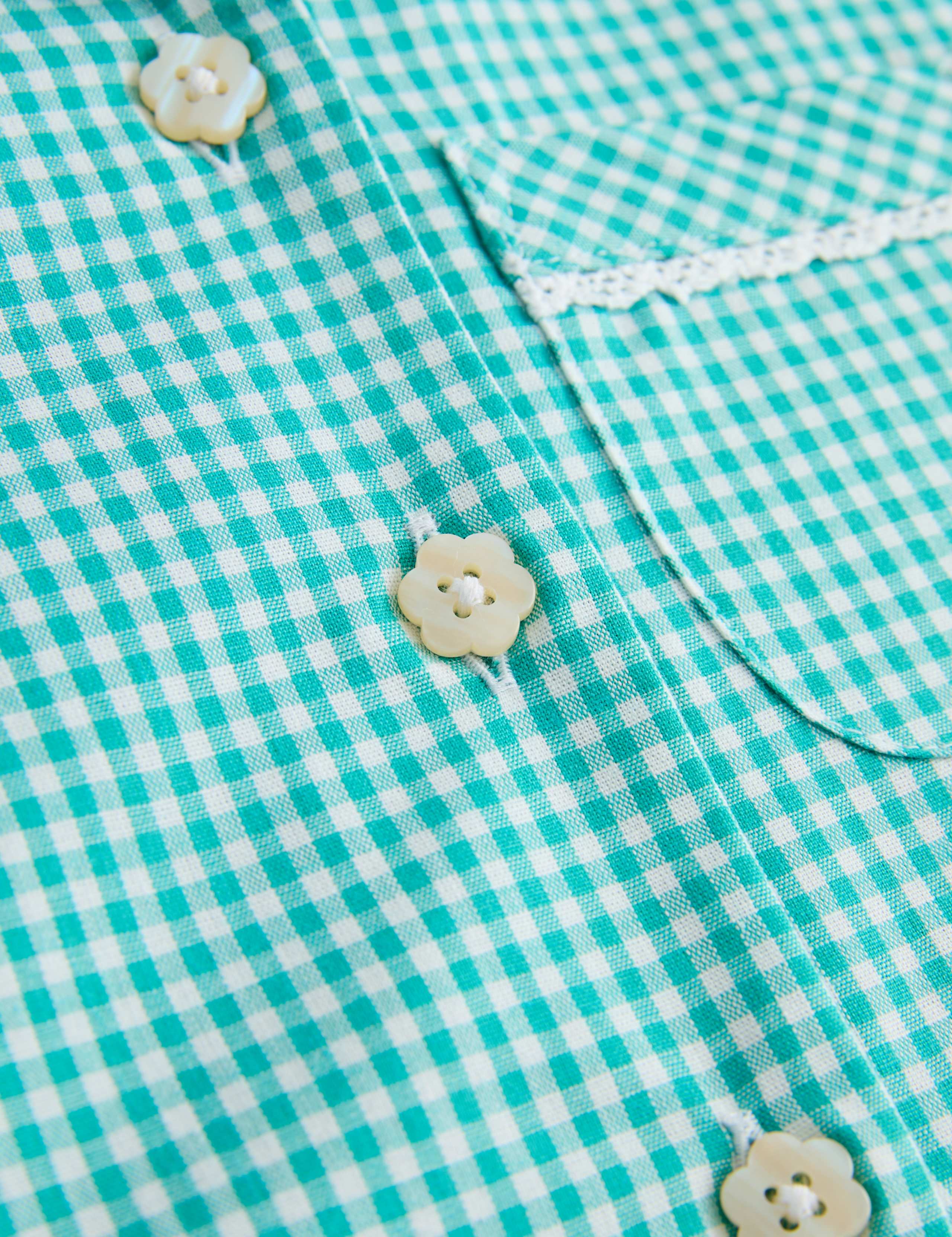 2 Pack Cotton Rich Gingham Dresses (2-14 Years) 3 of 3