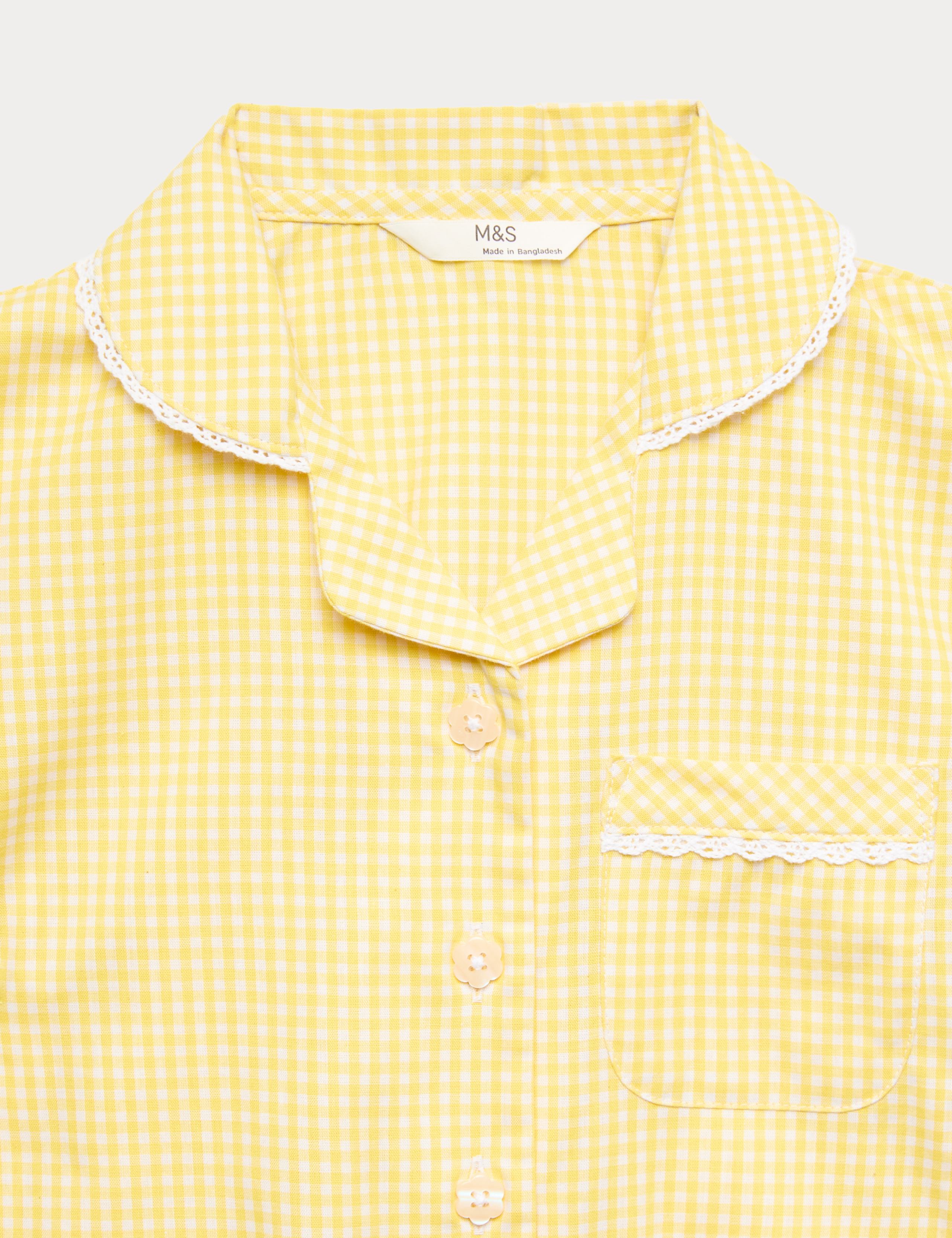 2 Pack Cotton Rich Gingham Dresses (2-14 Yrs) 2 of 3