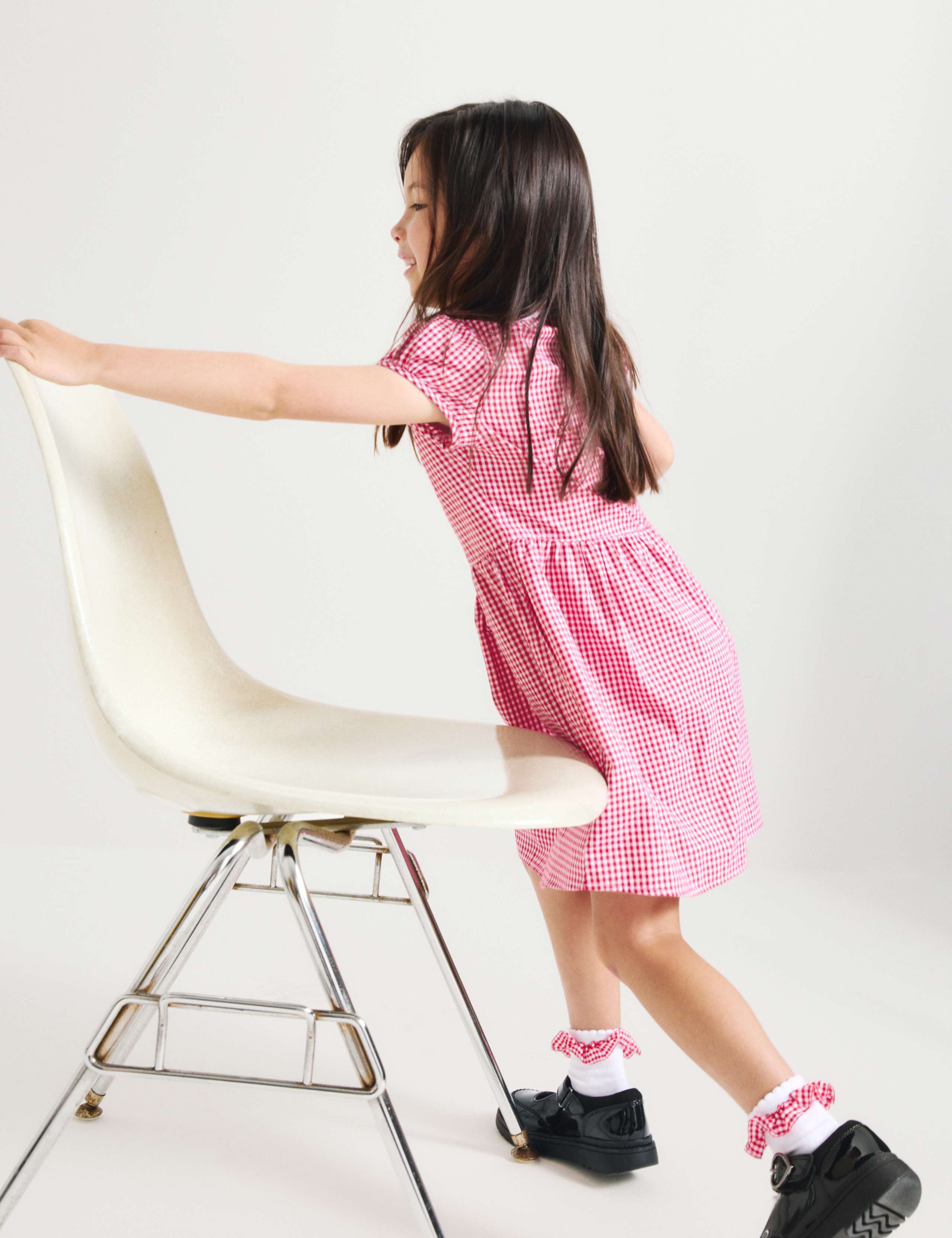 2 Pack Girls' Cotton Rich School Dresses (2-14 Yrs) 4 of 7