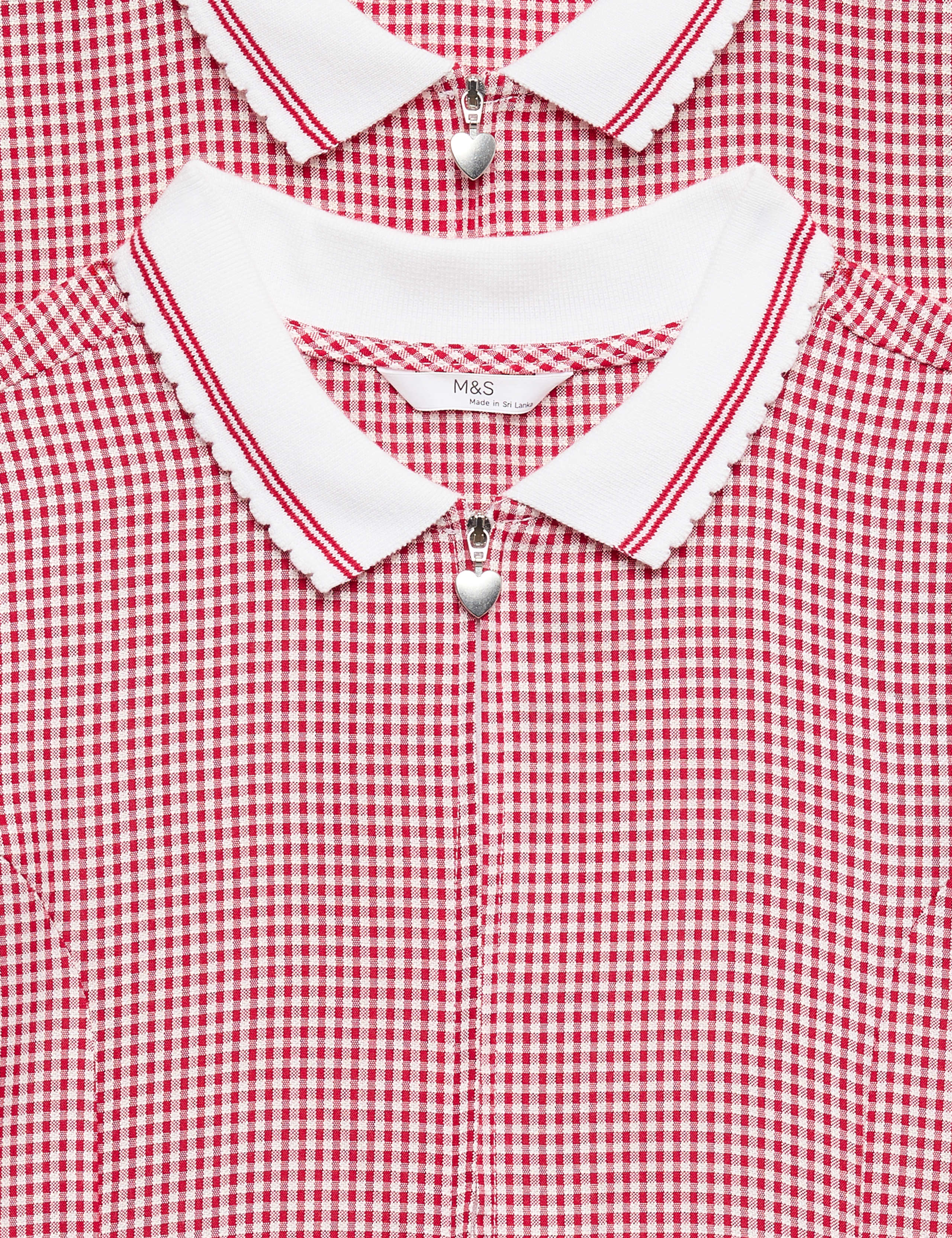 2 Pack Zip Gingham School Dresses (2-14 Yrs) 2 of 2