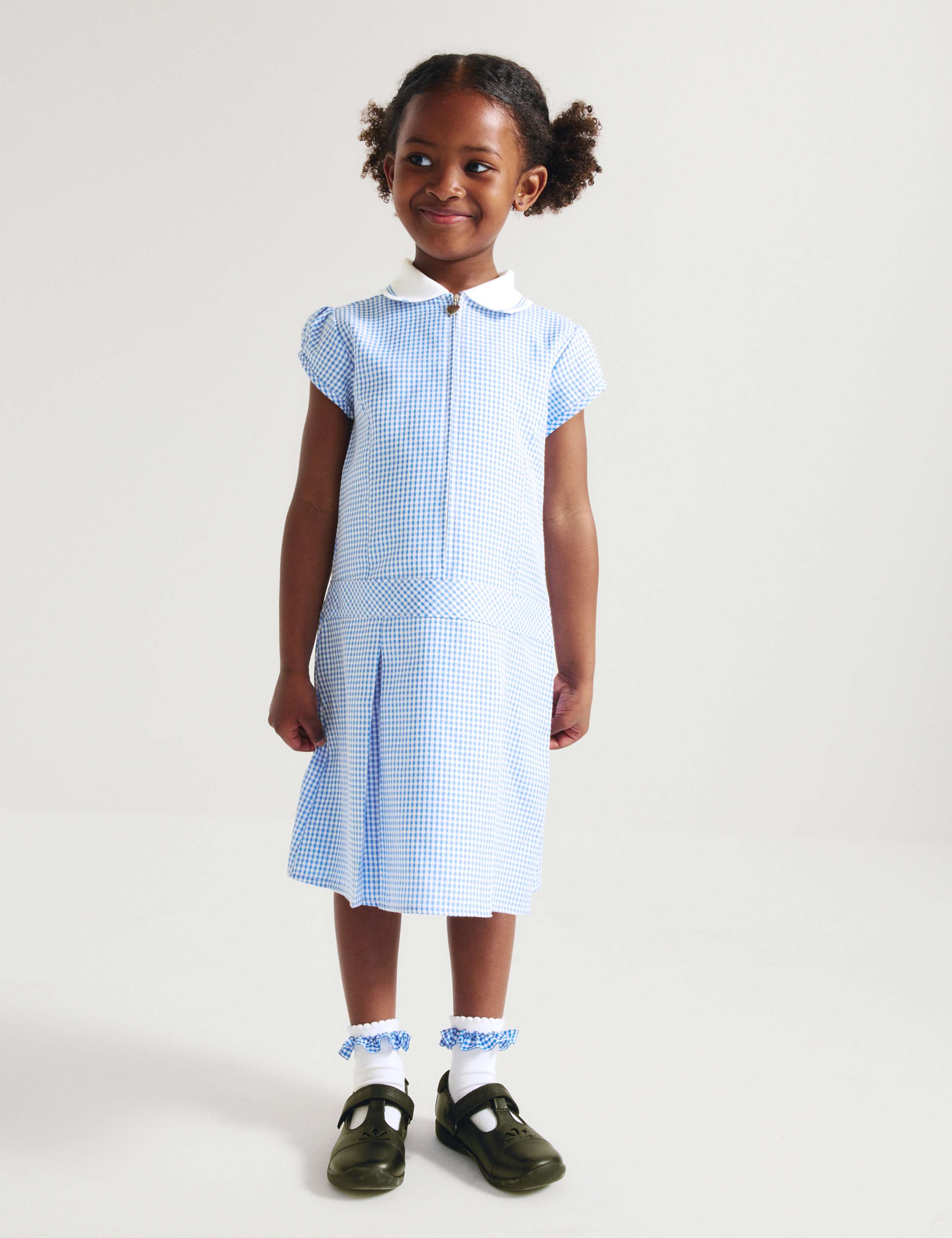 2 Pack Zip Gingham School Dresses (2-14 Yrs) 6 of 8