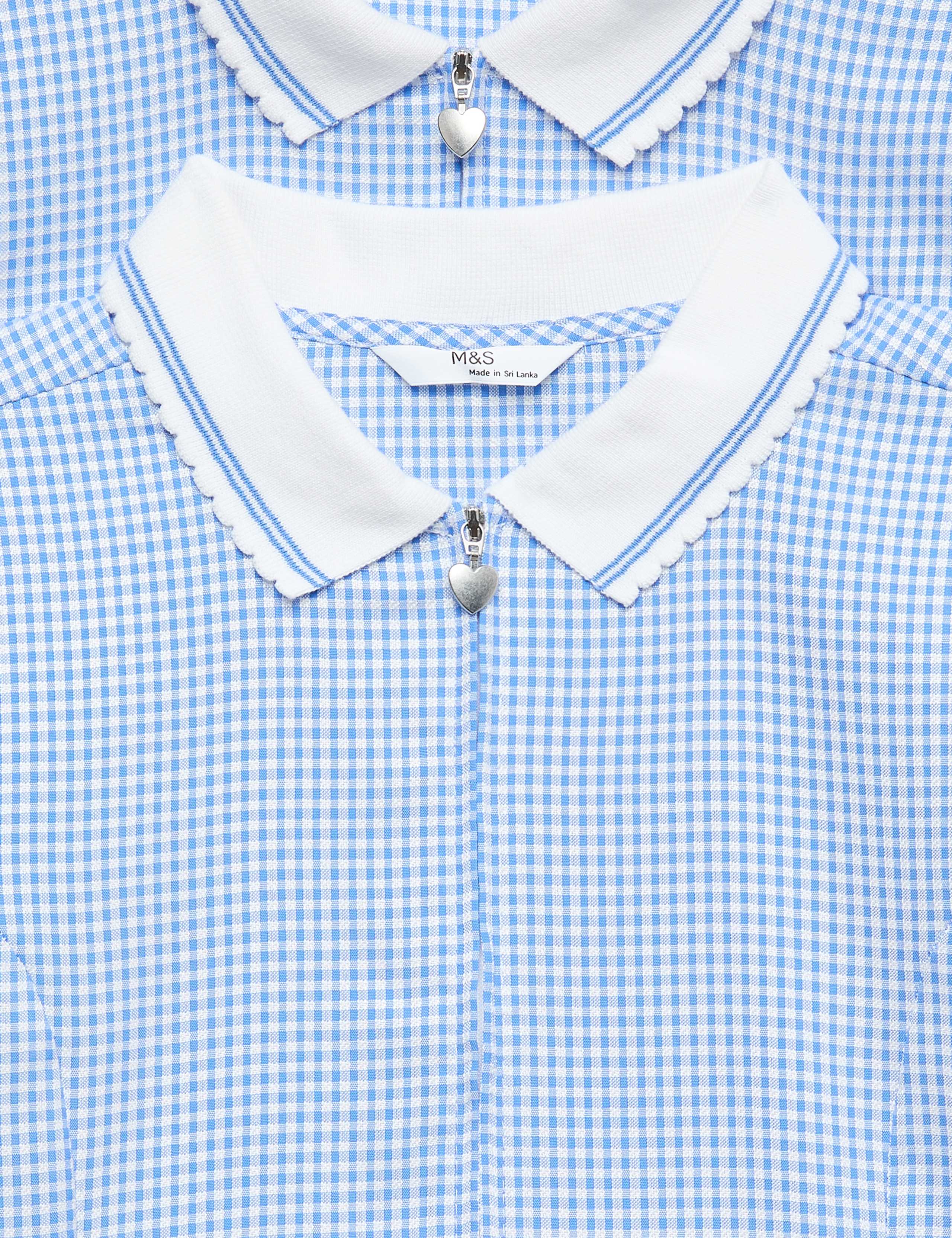 2 Pack Zip Gingham School Dresses (2-14 Yrs) 8 of 8