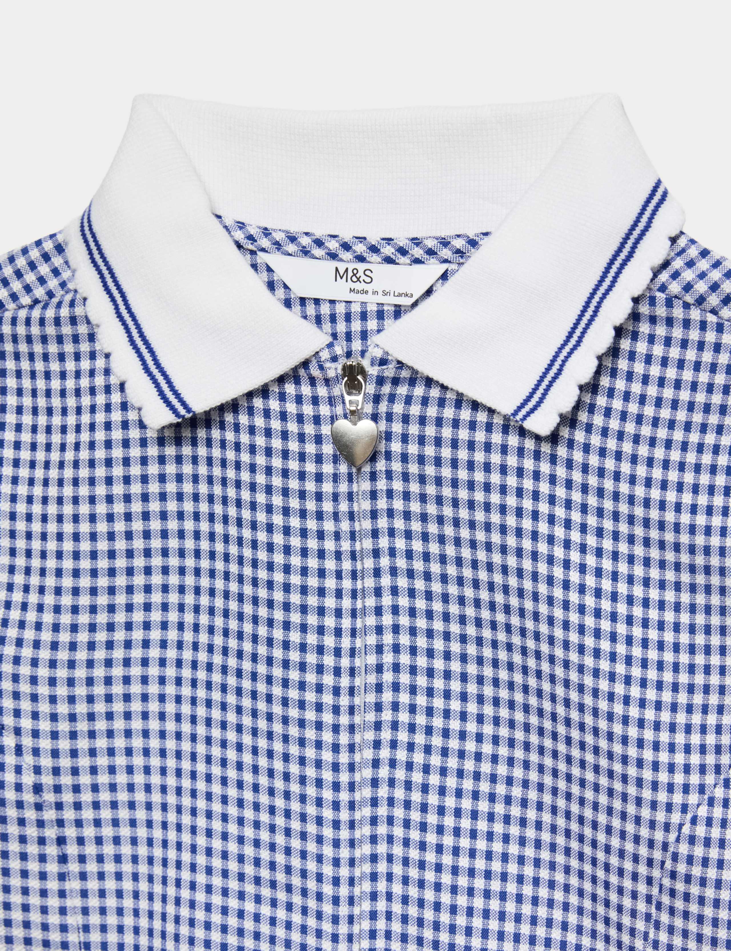 2 Pack Zip Gingham School Dresses (2-14 Yrs) 2 of 2