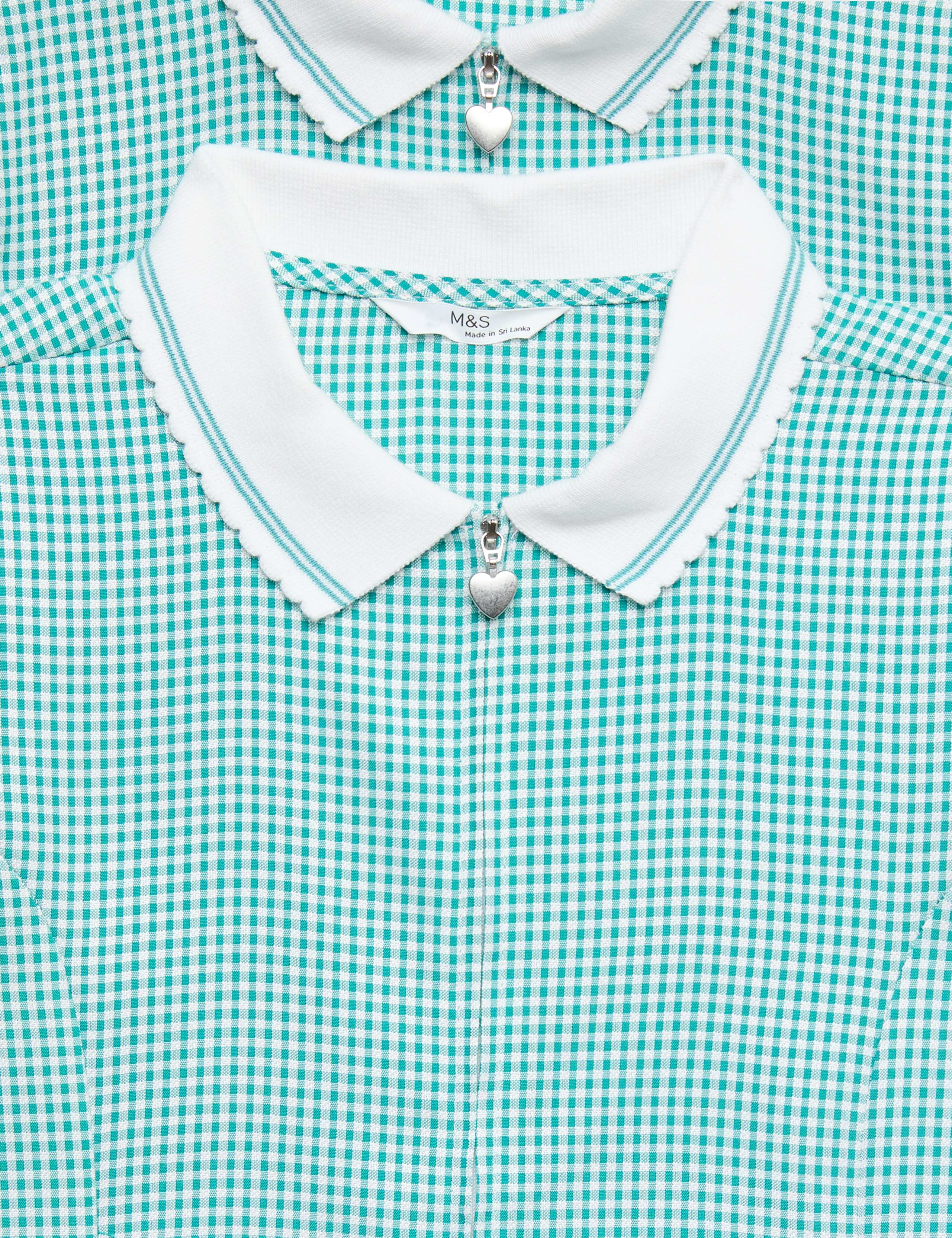 2 Pack Zip Gingham School Dresses (2-14 Yrs) 2 of 2