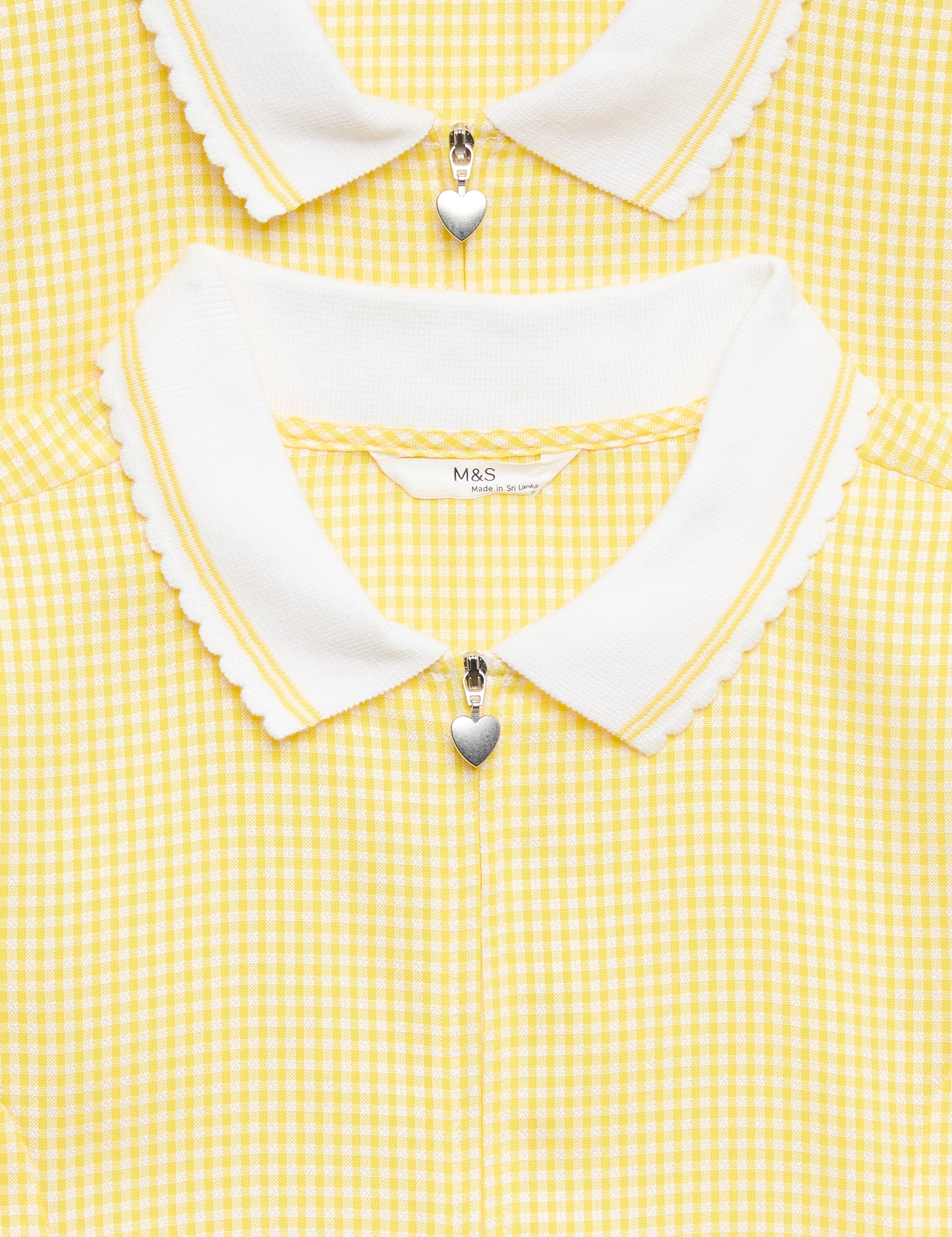 2 Pack Zip Gingham School Dresses (2-14 Yrs) 2 of 2