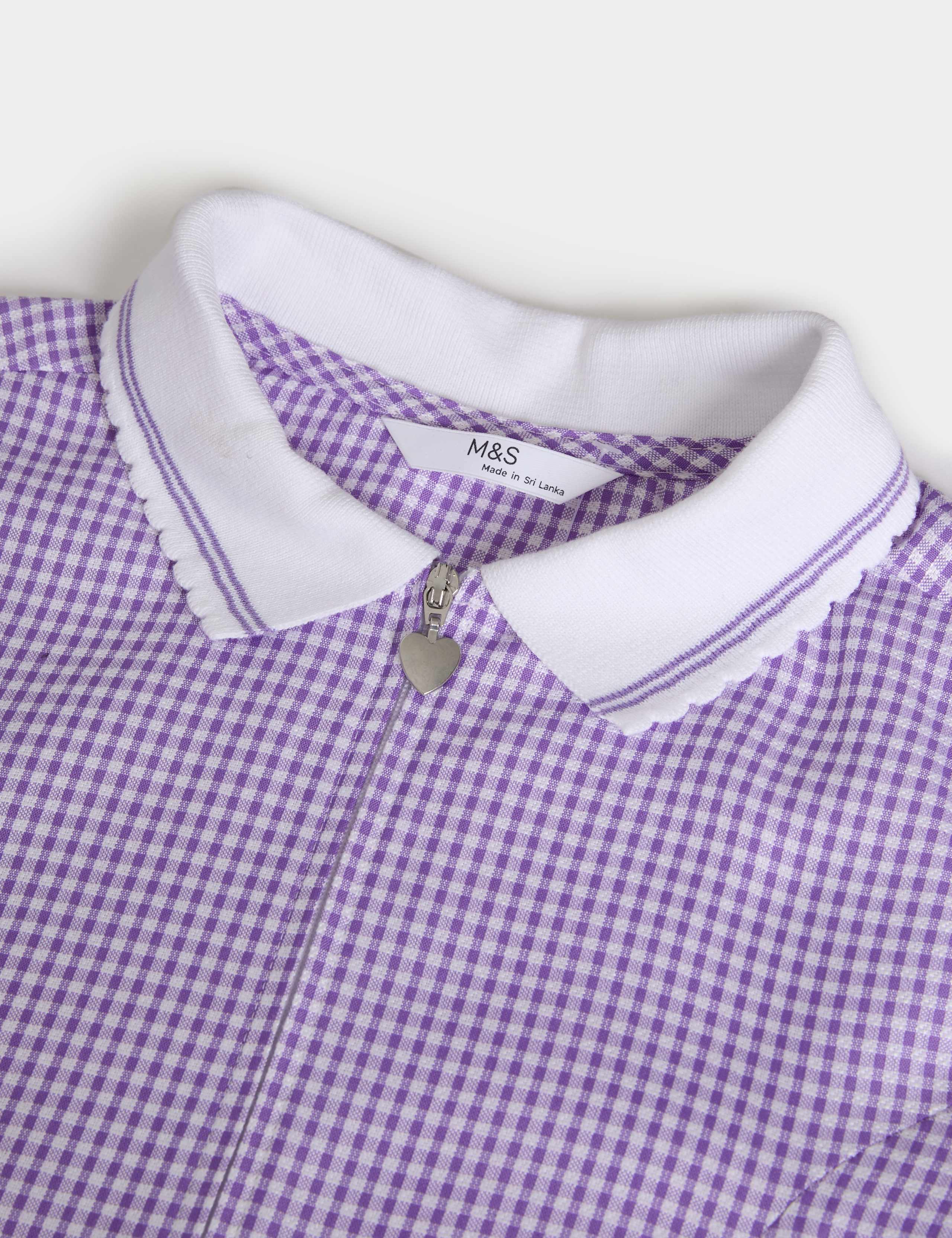 2 Pack Girls' Gingham School Dress (2-14 Yrs) 2 of 2