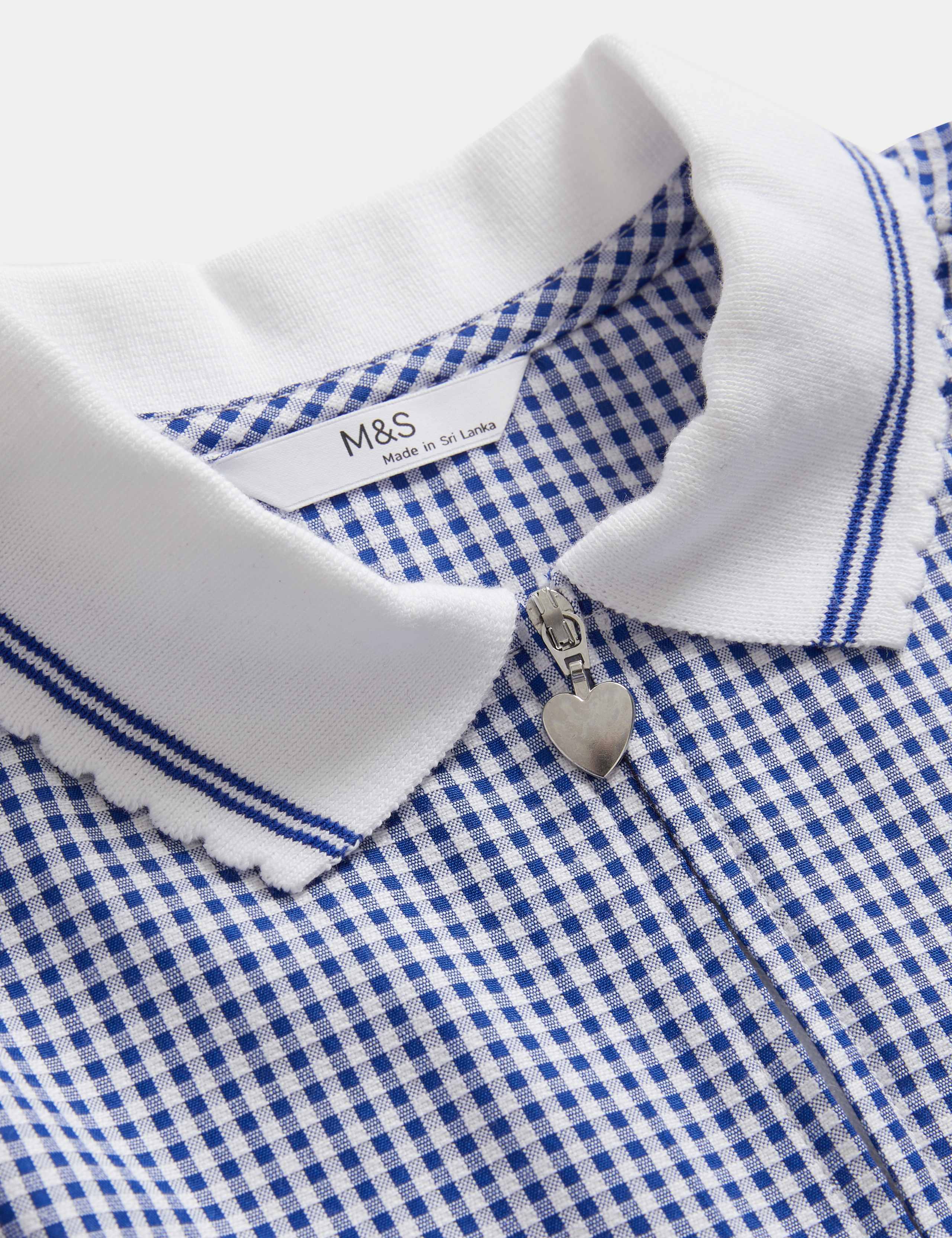 2 Pack Girls' Cotton Rich Gingham School Dress (2-14 Yrs) 3 of 3