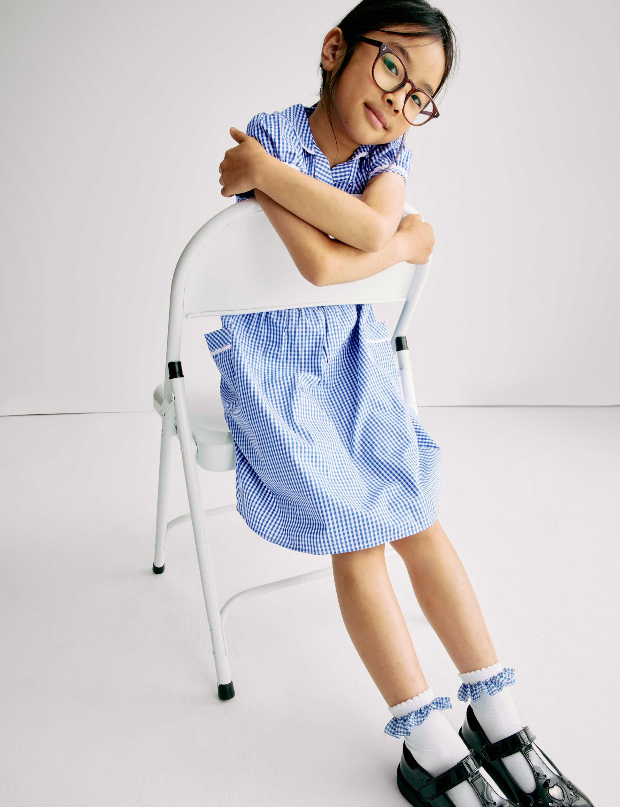 Pure Cotton Gingham School Dress (2-14 Yrs) 7 of 9