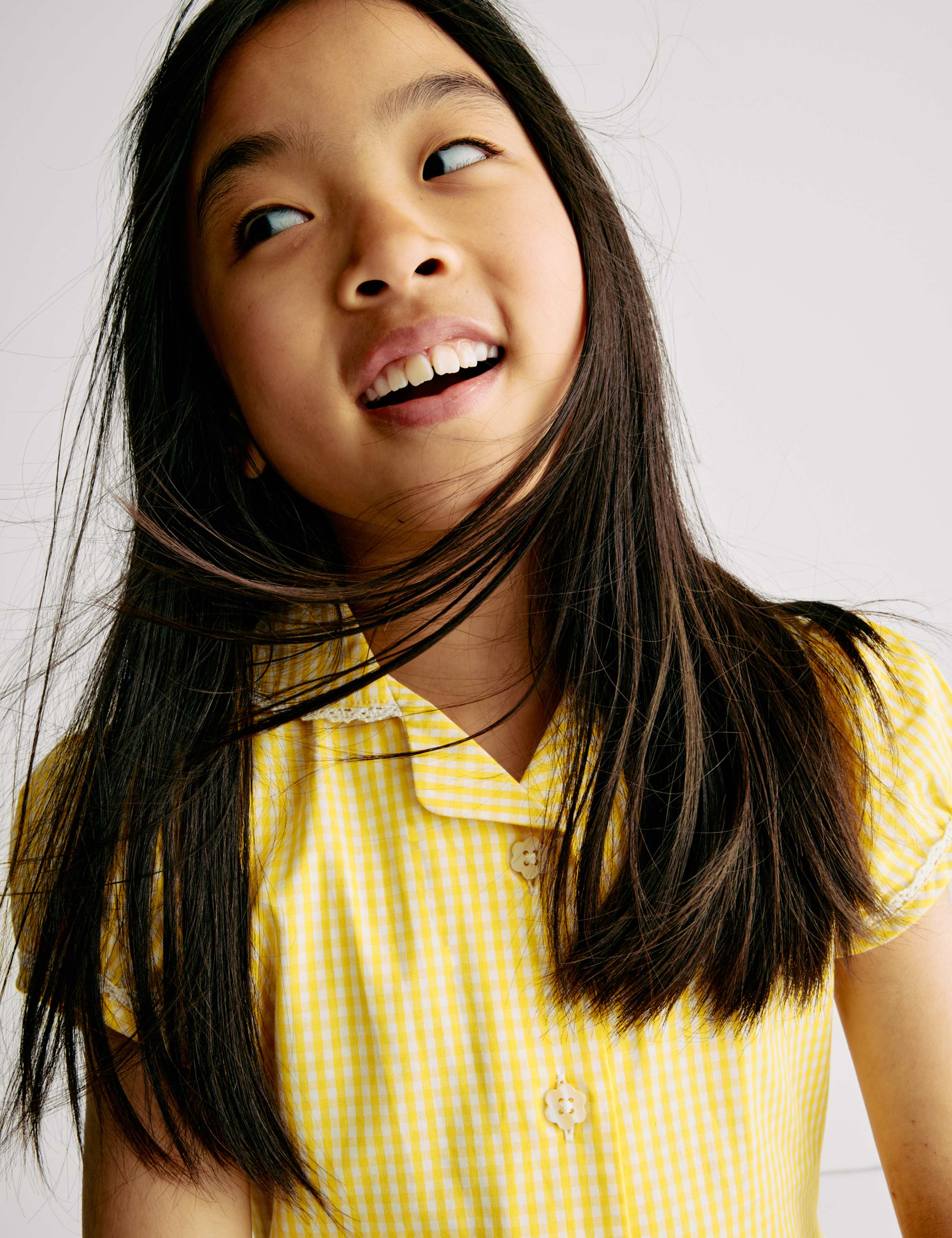 Pure Cotton Gingham School Dress (2-14 Yrs) 3 of 7