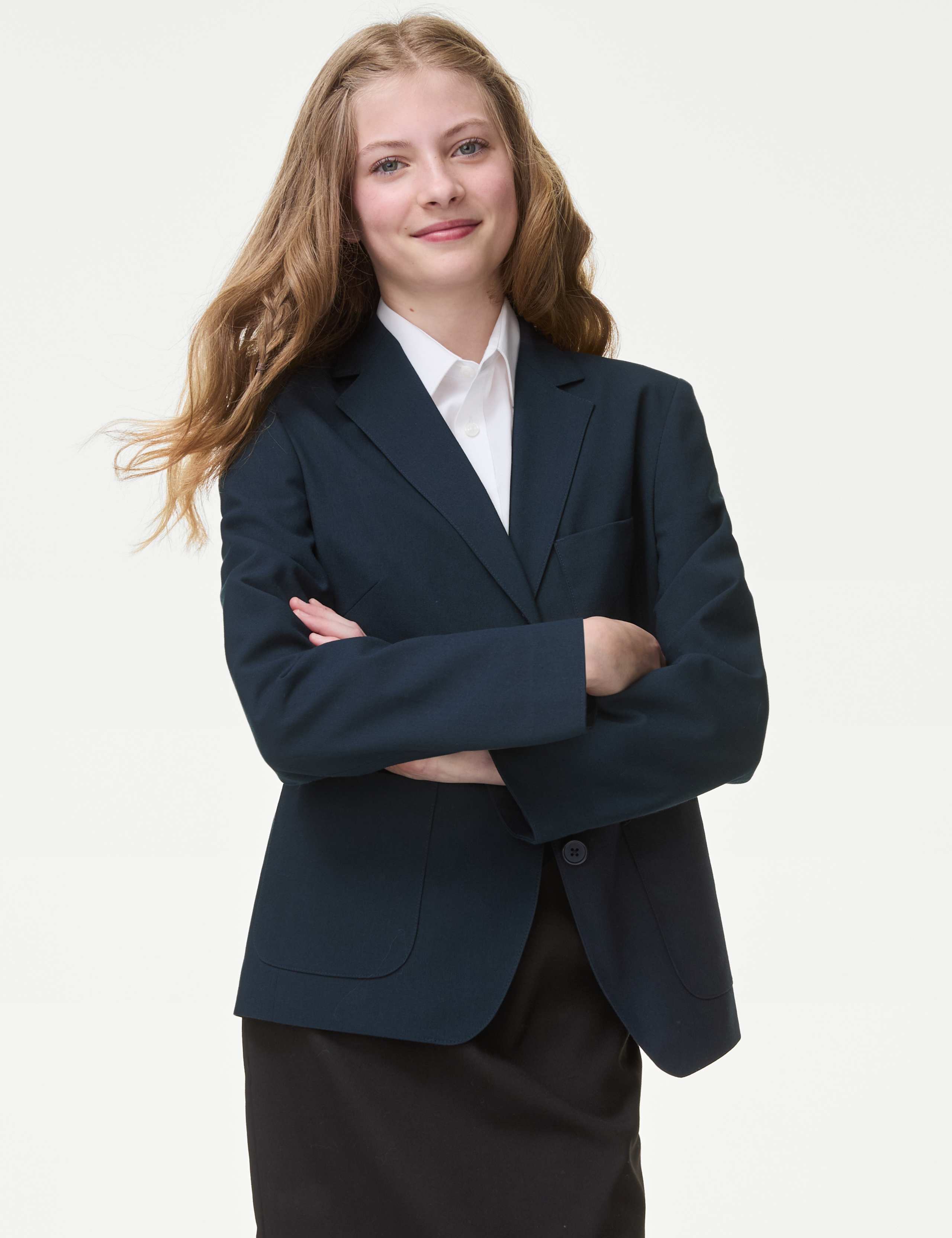 Senior Girls' Regular Fit School Blazer (9-18 Yrs) 1 of 6