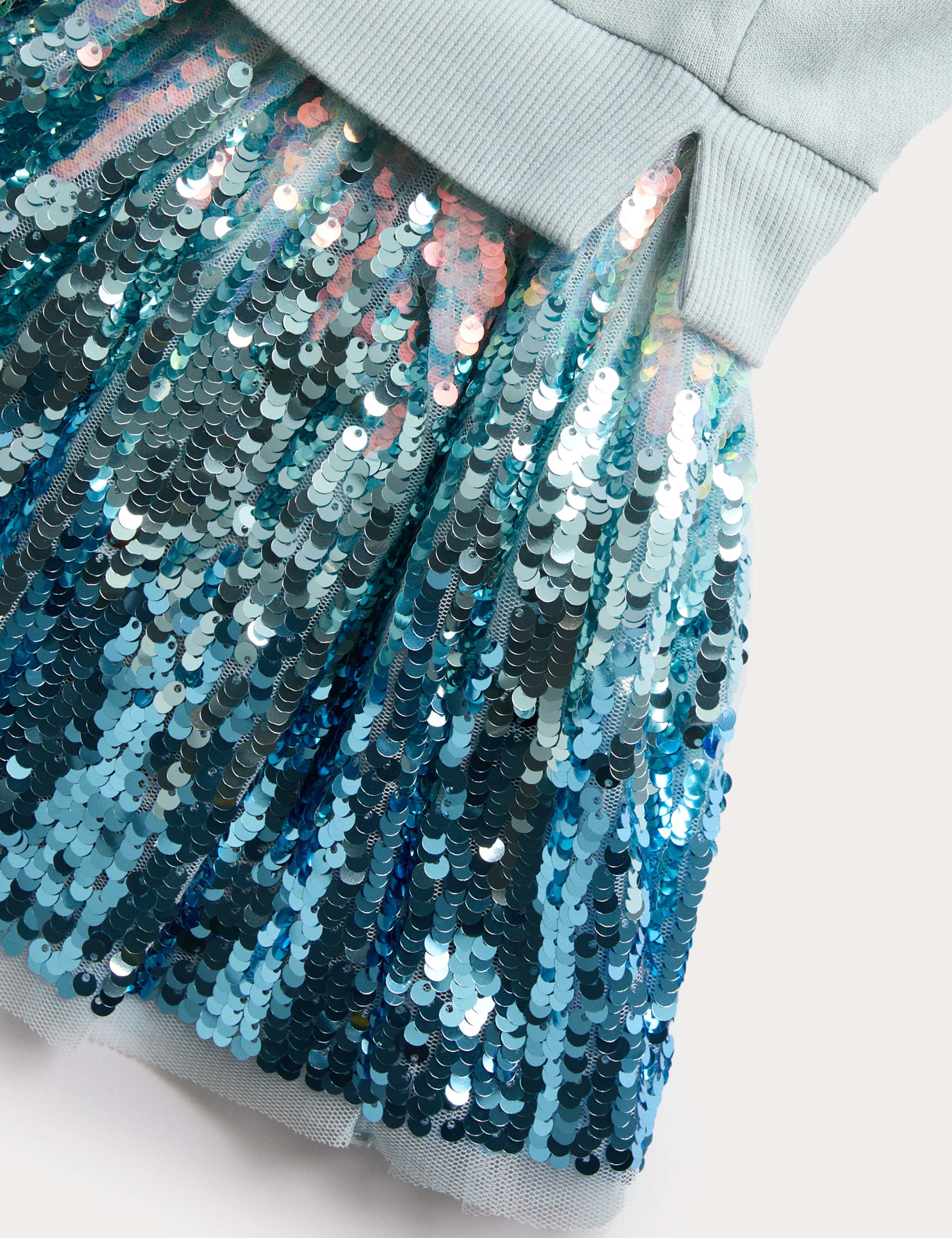 Cotton Rich Frozen™ Sequin Dress (2-8 Yrs) 3 of 3