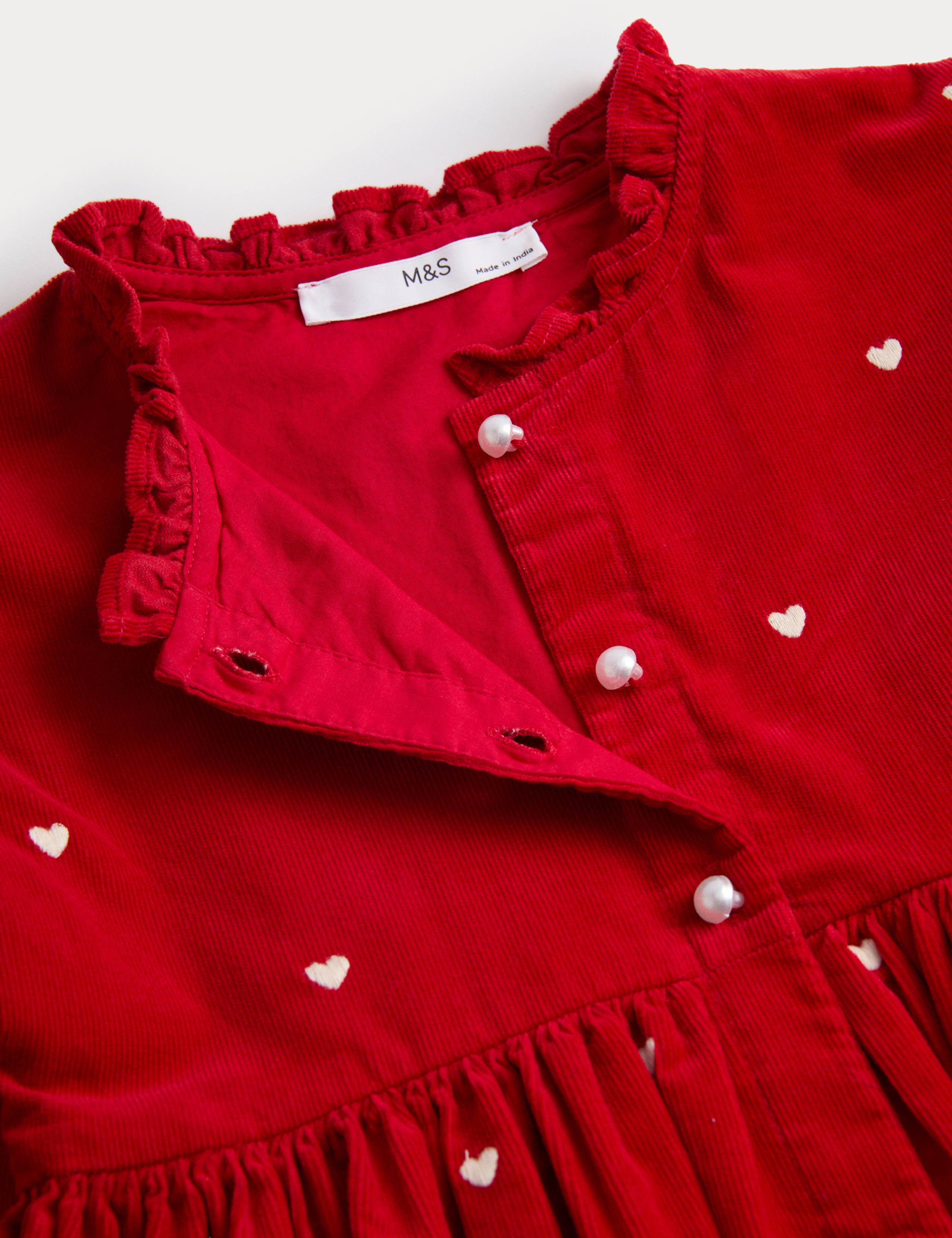 Pure Cotton Corduroy Dress (1-8 Yrs) 2 of 2