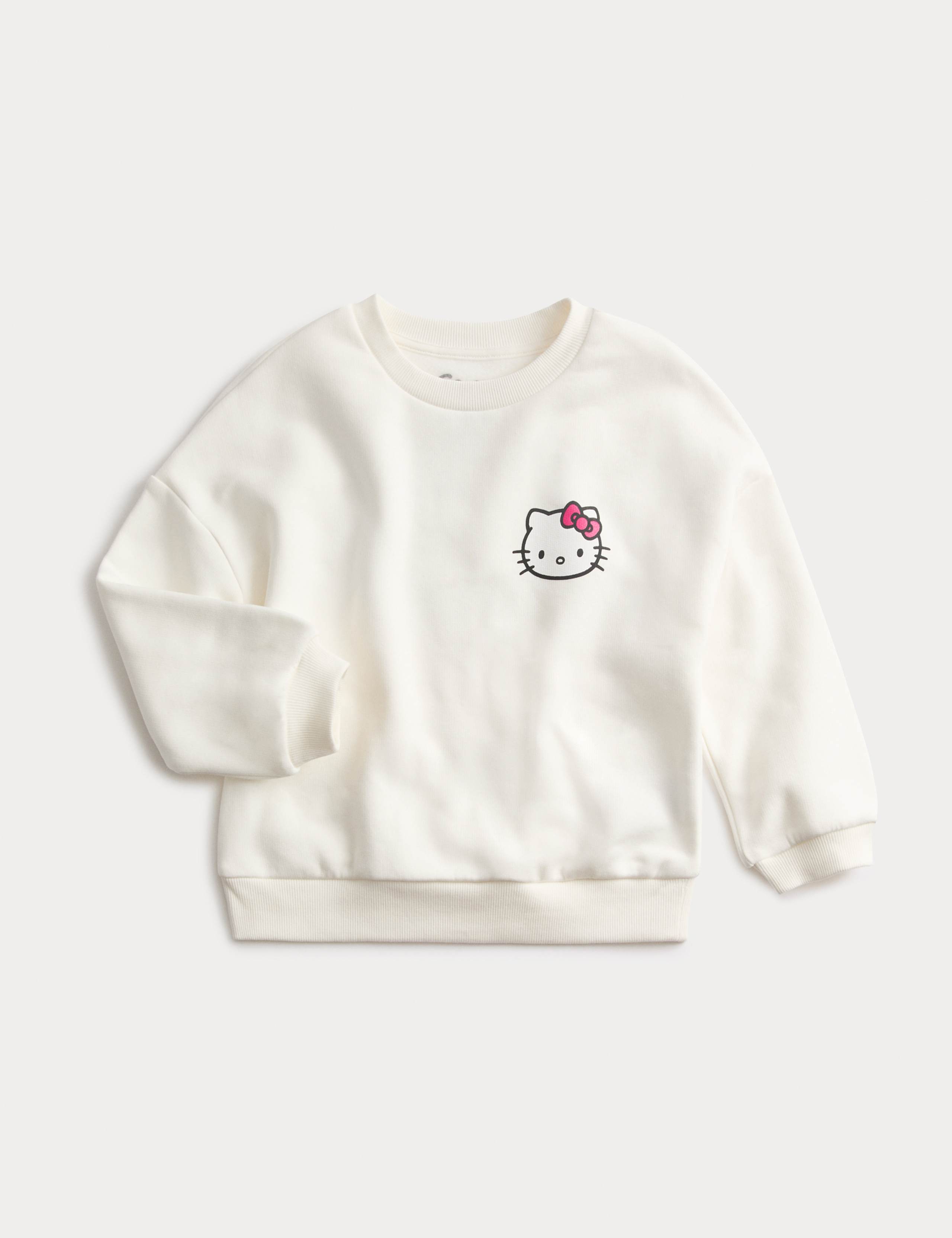 Cotton Rich Hello Kitty™ Sweatshirt (3-8 Yrs) 1 of 3