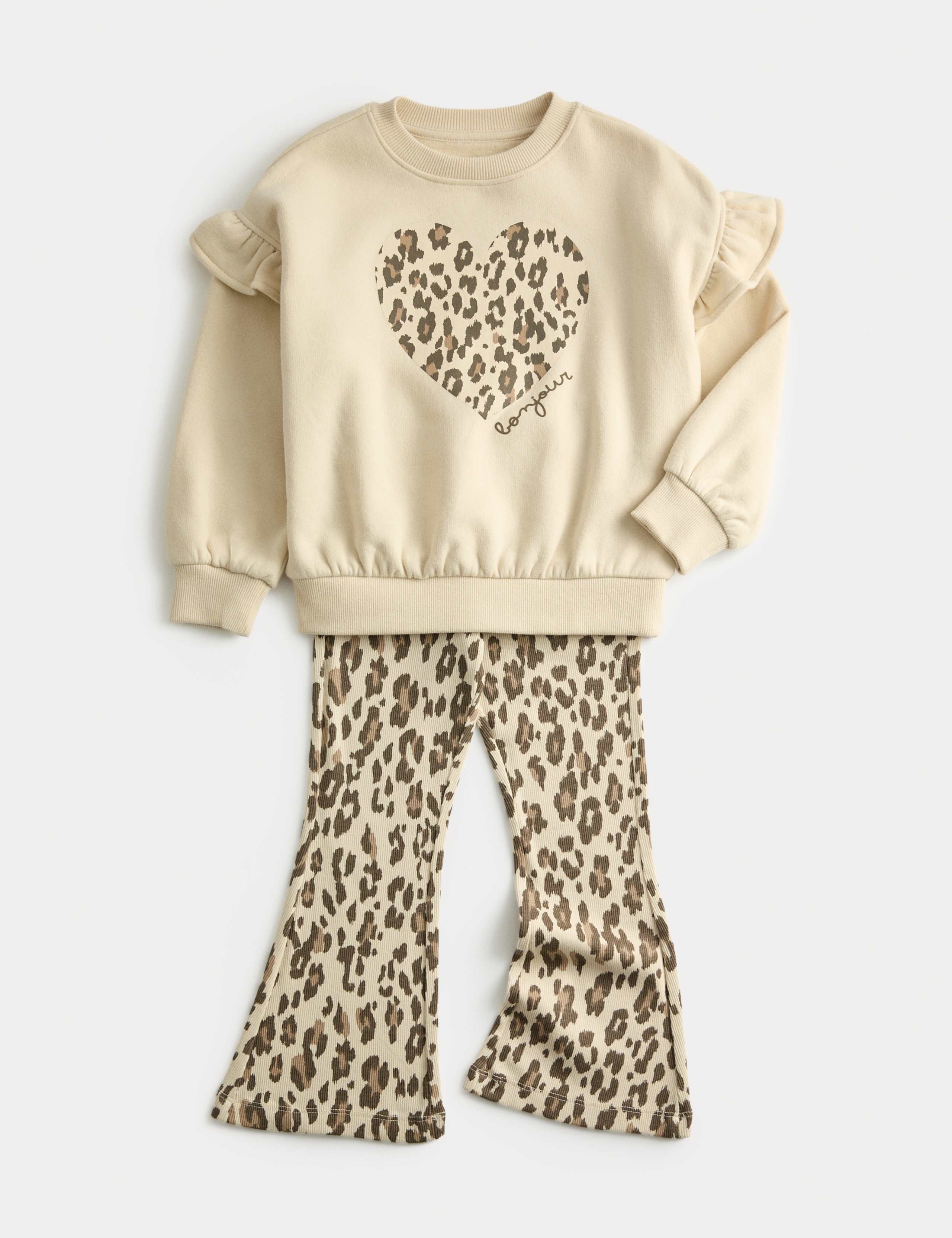 2pc Cotton Rich Kick Flare Outfit (1-8 Yrs) 1 of 2