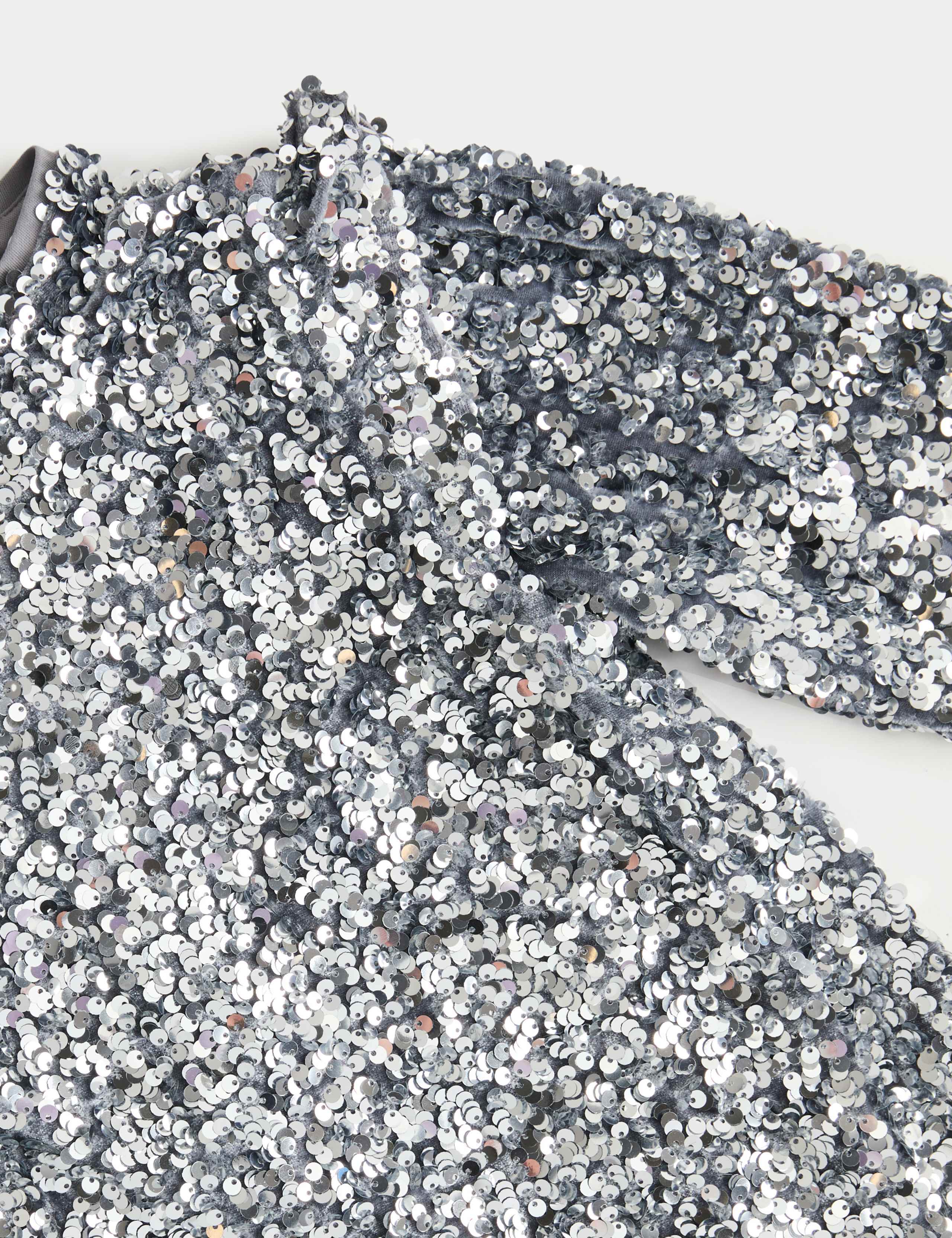 Long Sleeve Sequin Dress (2-10 Yrs) 2 of 3