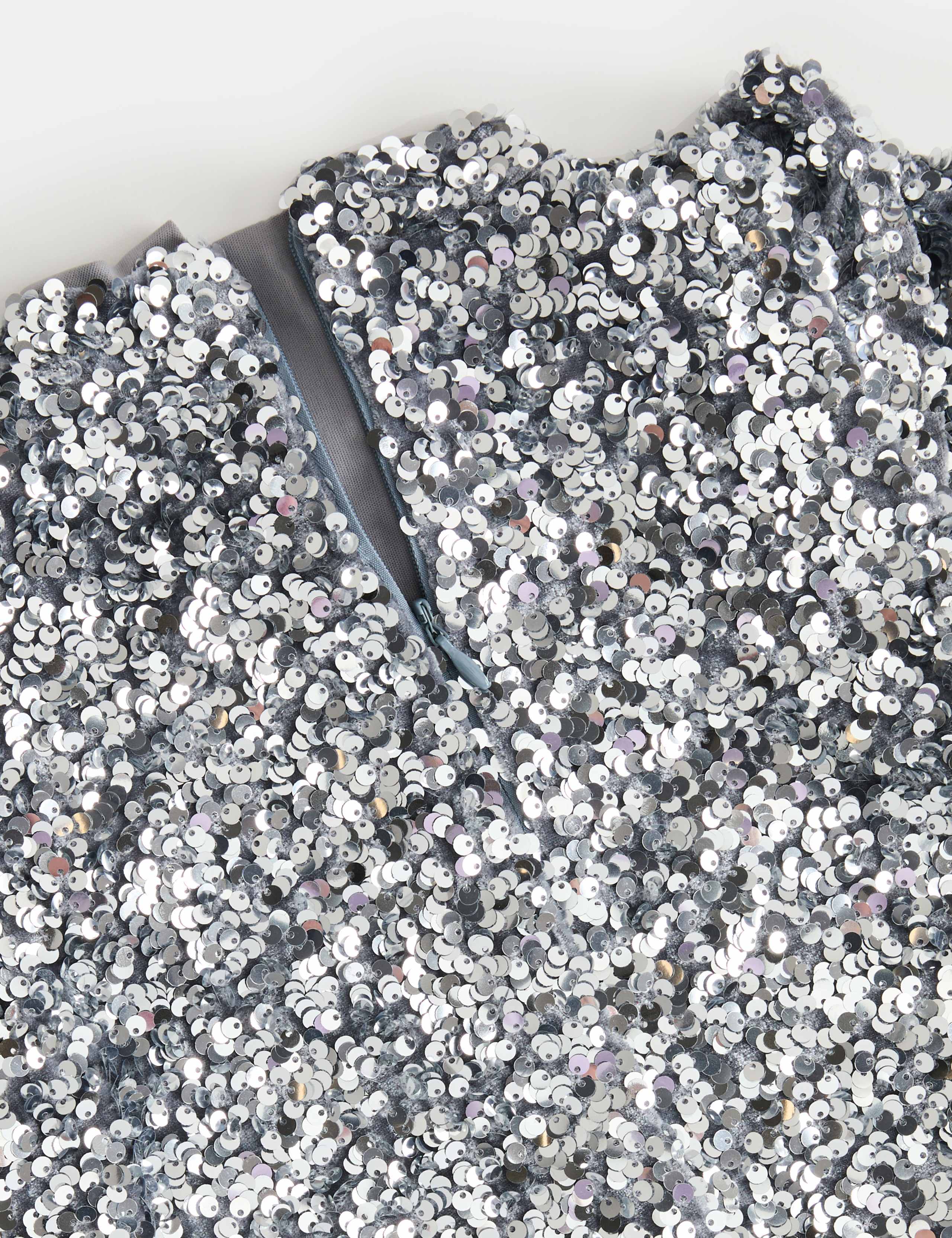 Long Sleeve Sequin Dress (2-10 Yrs) 3 of 3