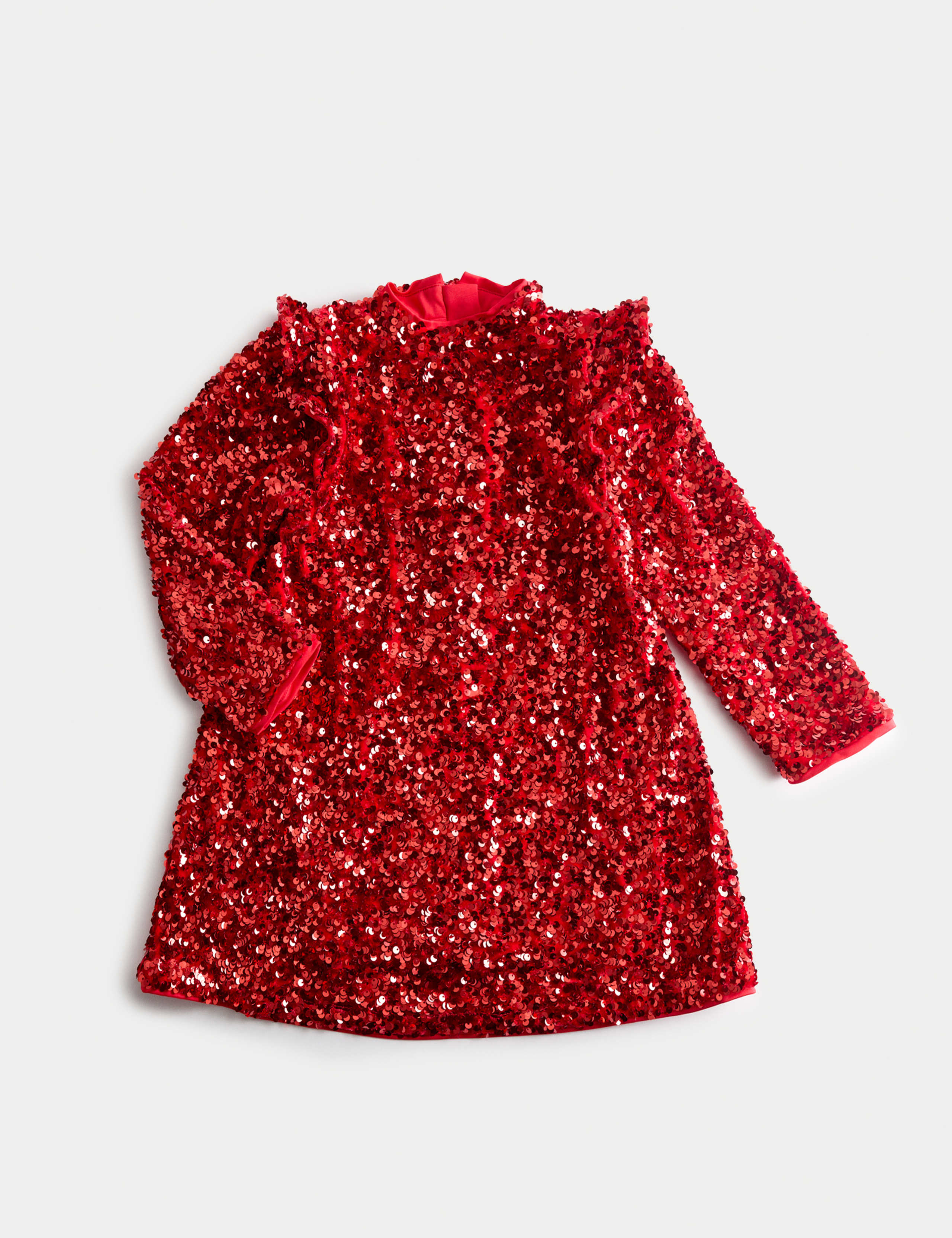 Long Sleeve Sequin Dress (2-10 Yrs) 1 of 2