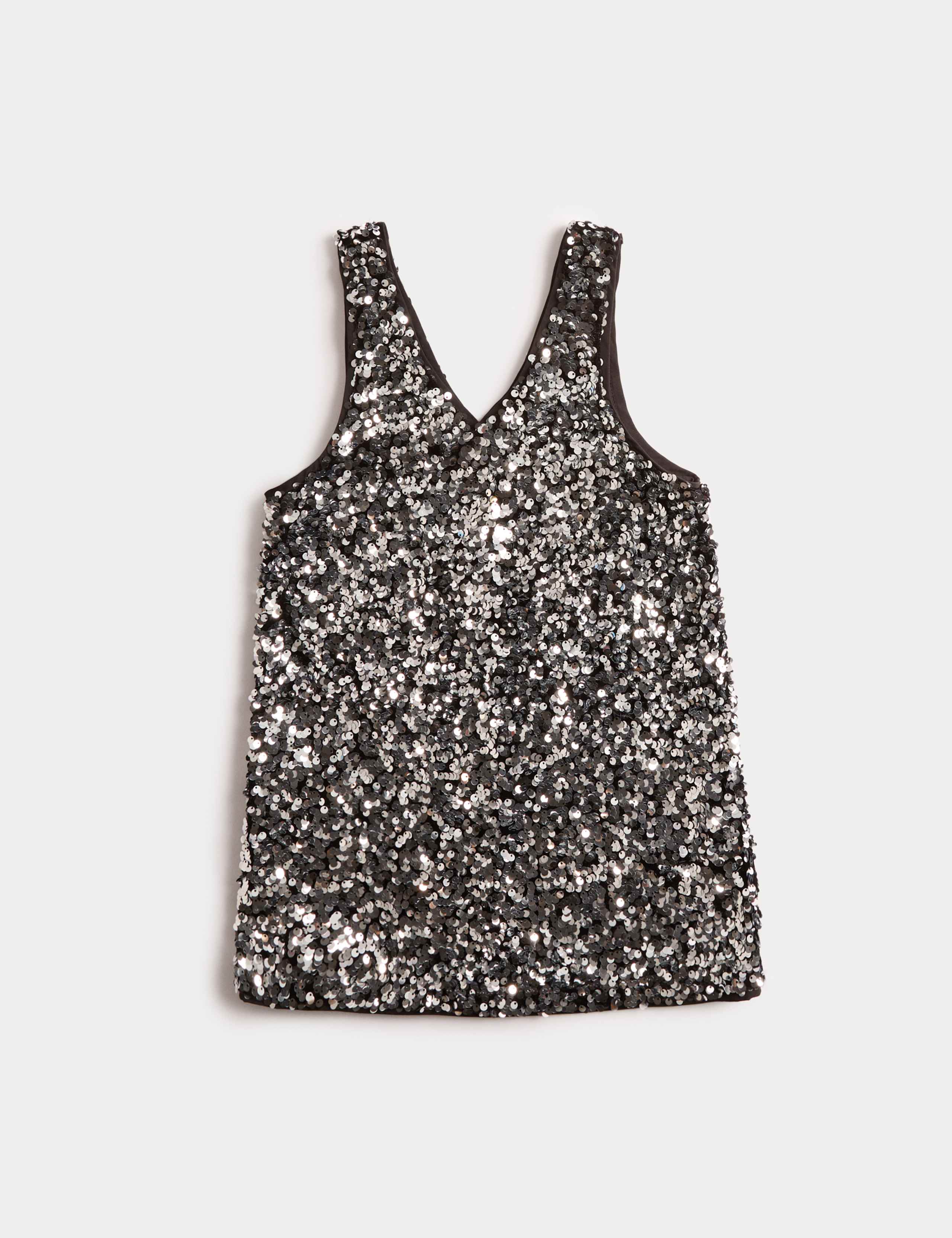 2 Piece Sequin Pinafore and T-Shirt (2-10 Yrs) 7 of 8