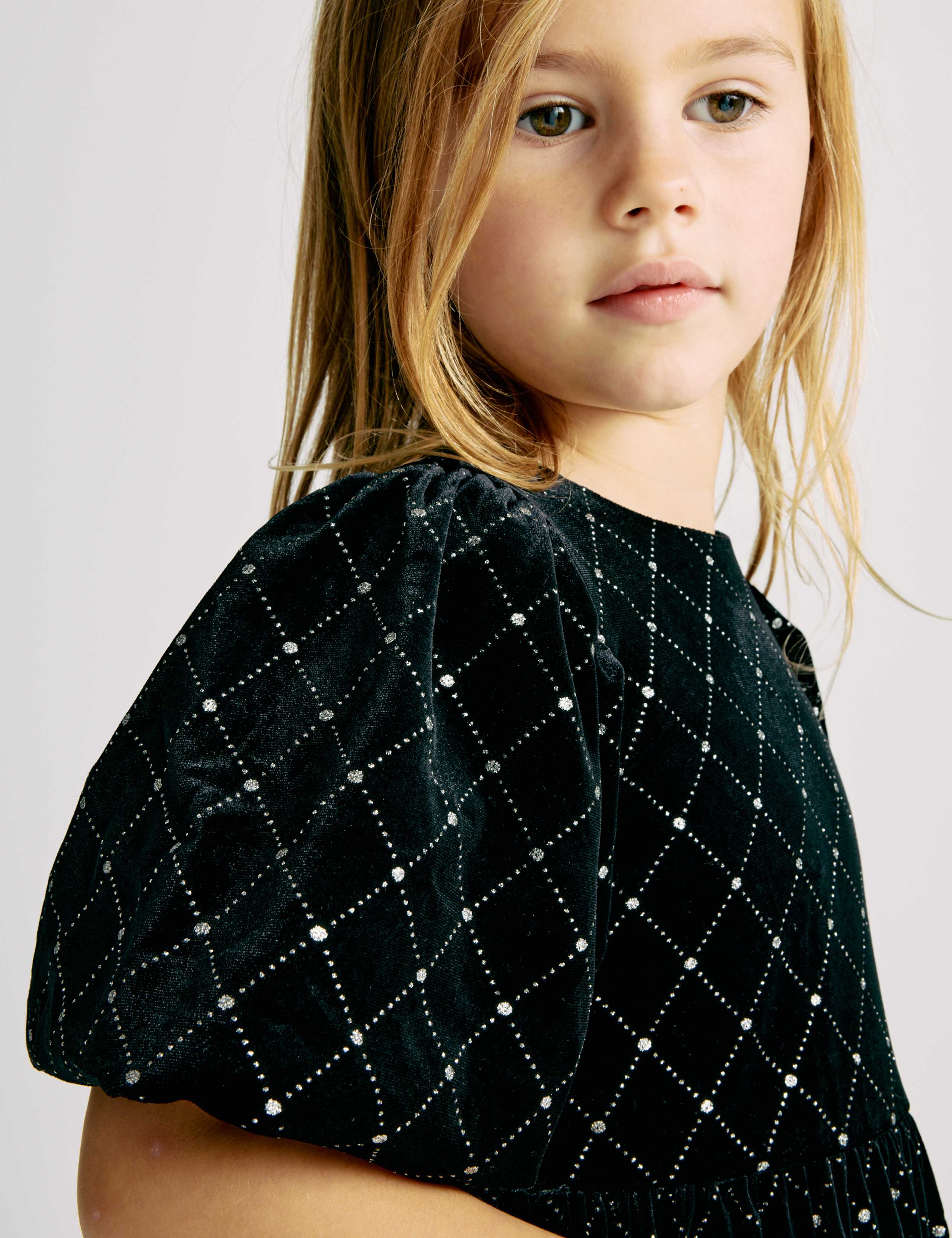 Velvet Glitter Dress (2-10 Yrs) 6 of 7