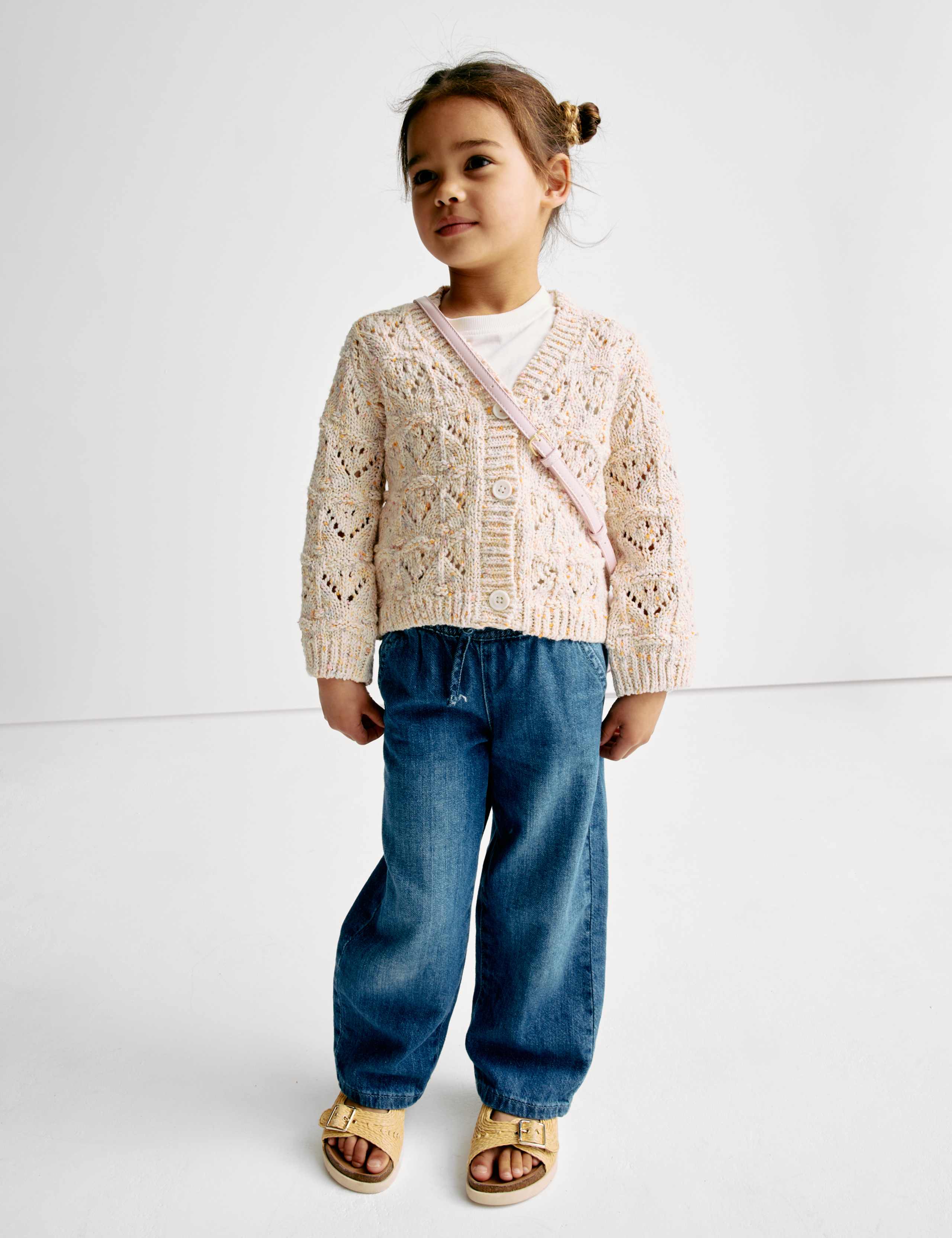 Cotton Rich Textured Knitted Cardigan (2-8 Yrs) 3 of 6