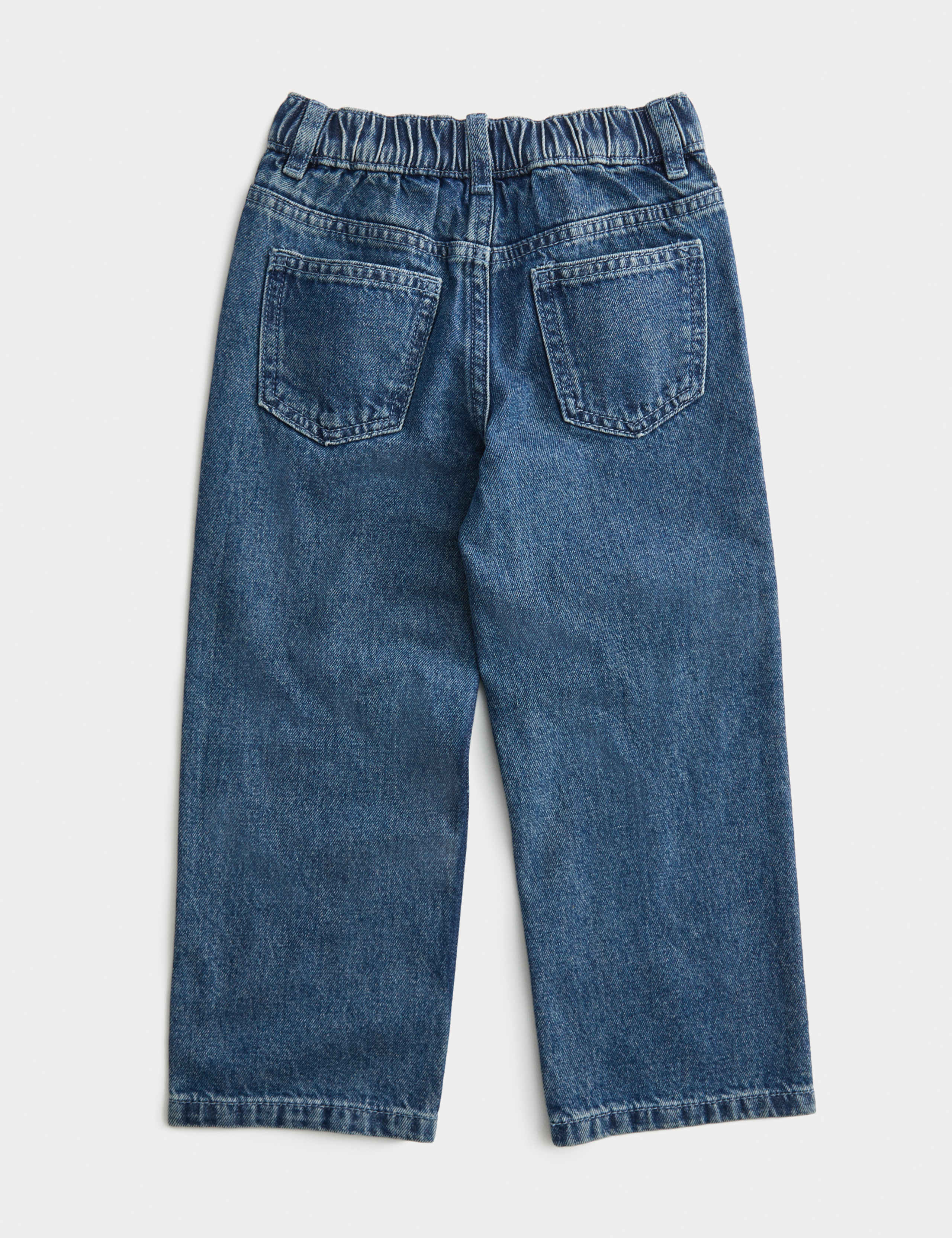 Pure Cotton Denim Diamanté Bow Jeans (2-8 Yrs) 2 of 3