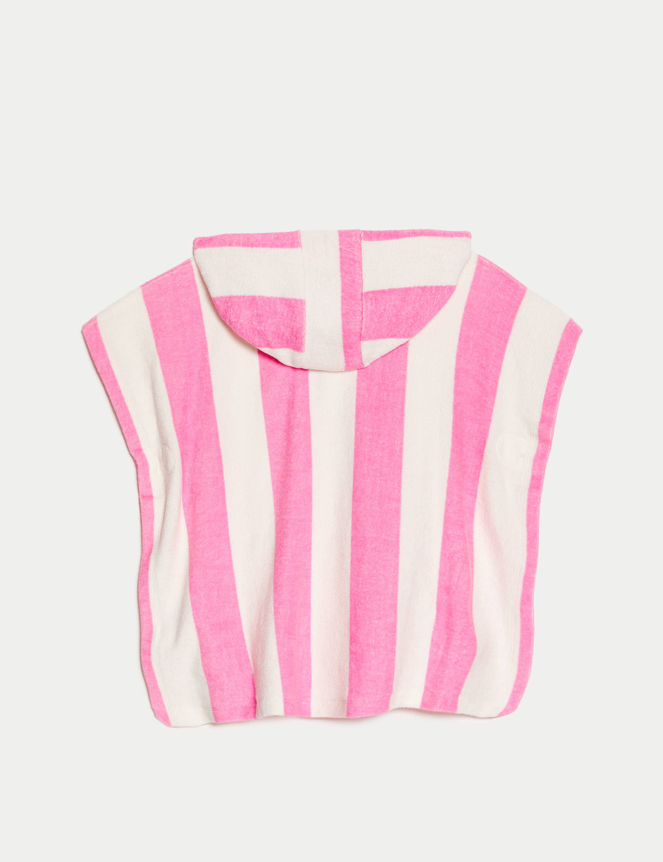 Pure Cotton Towelling Striped Poncho (2-8 Yrs) 3 of 3