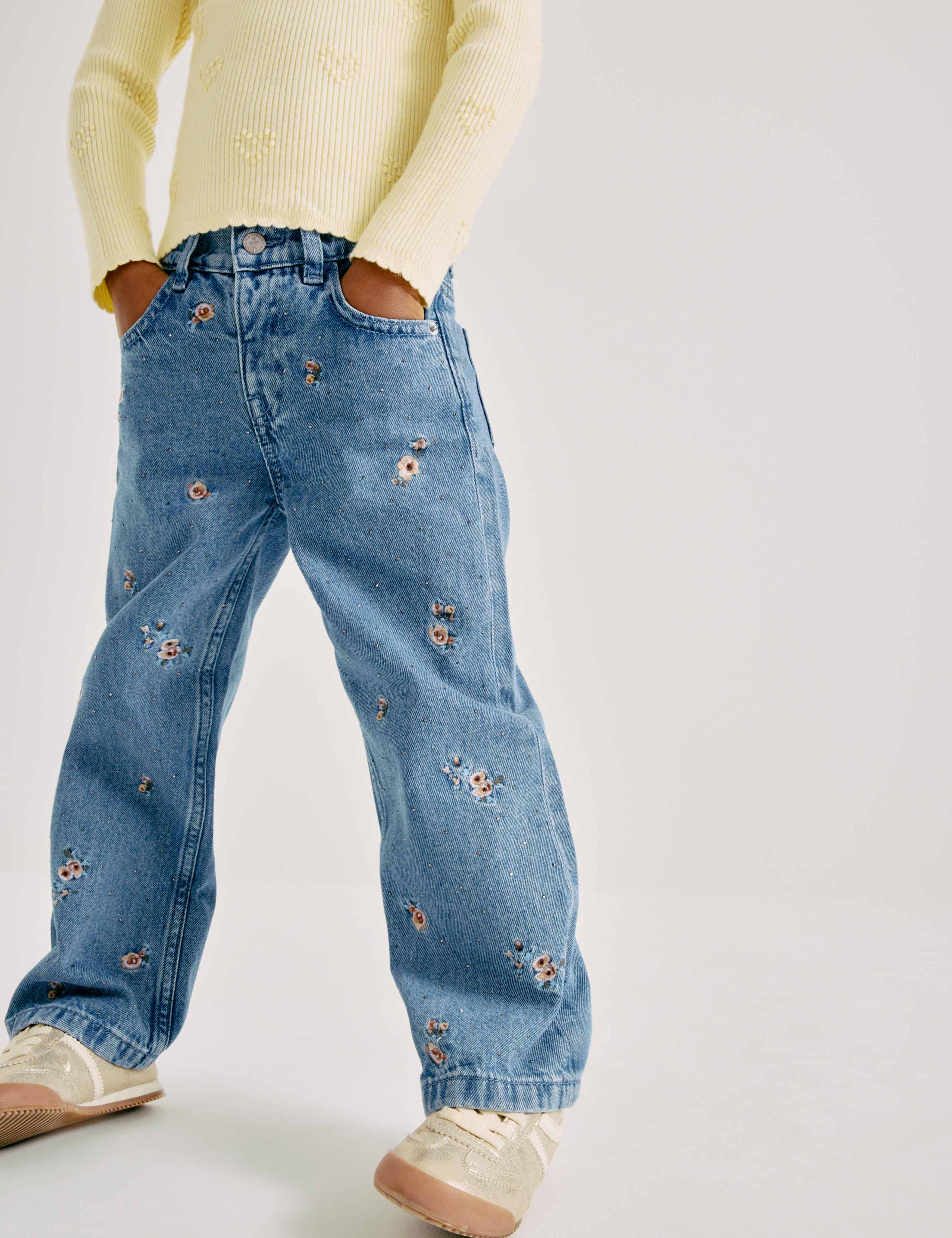 Denim Regular Fit Embroidered Jeans (2-10 Yrs) 4 of 7