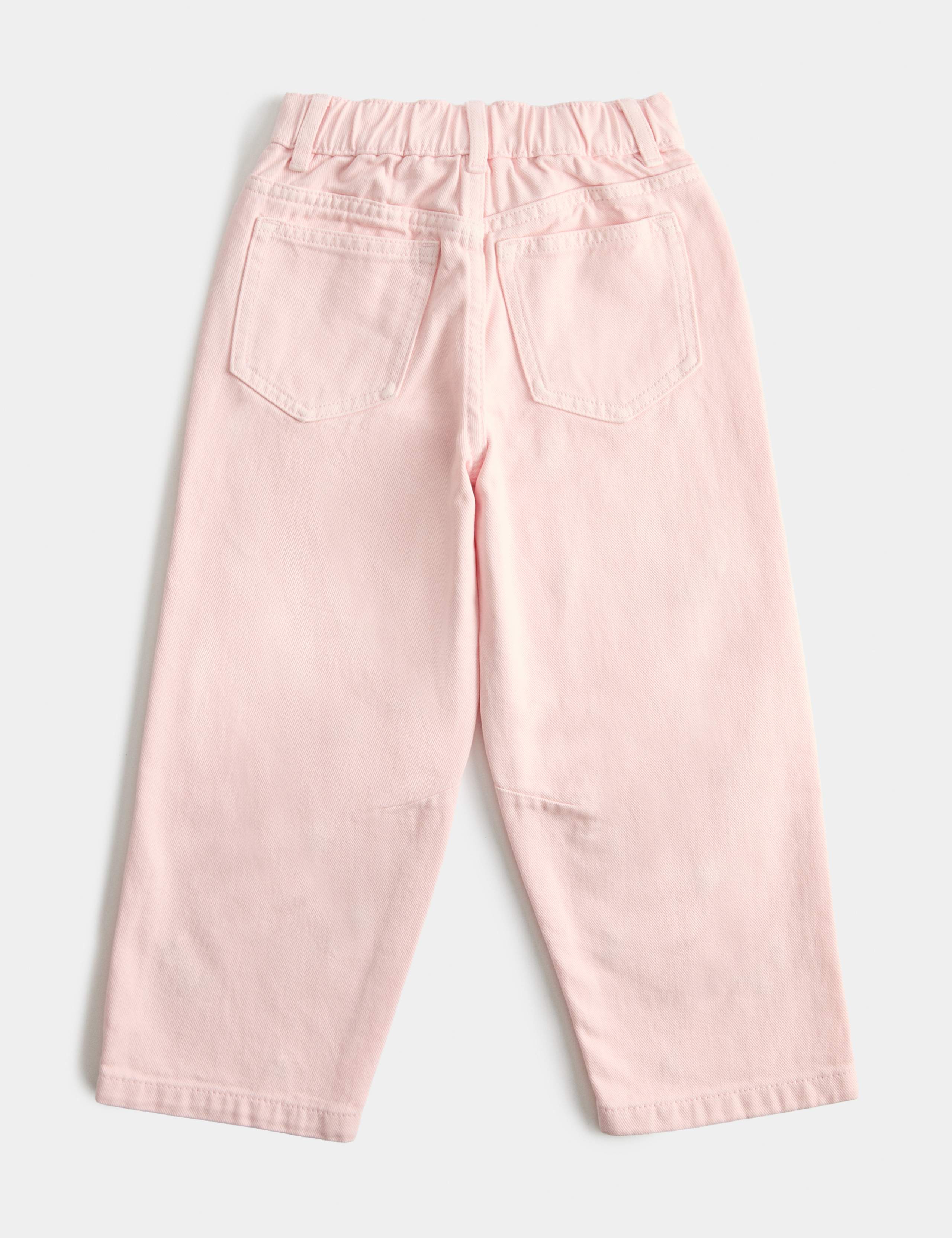 Barrel Embroidered Floral Jeans (2-8 Yrs) 3 of 3