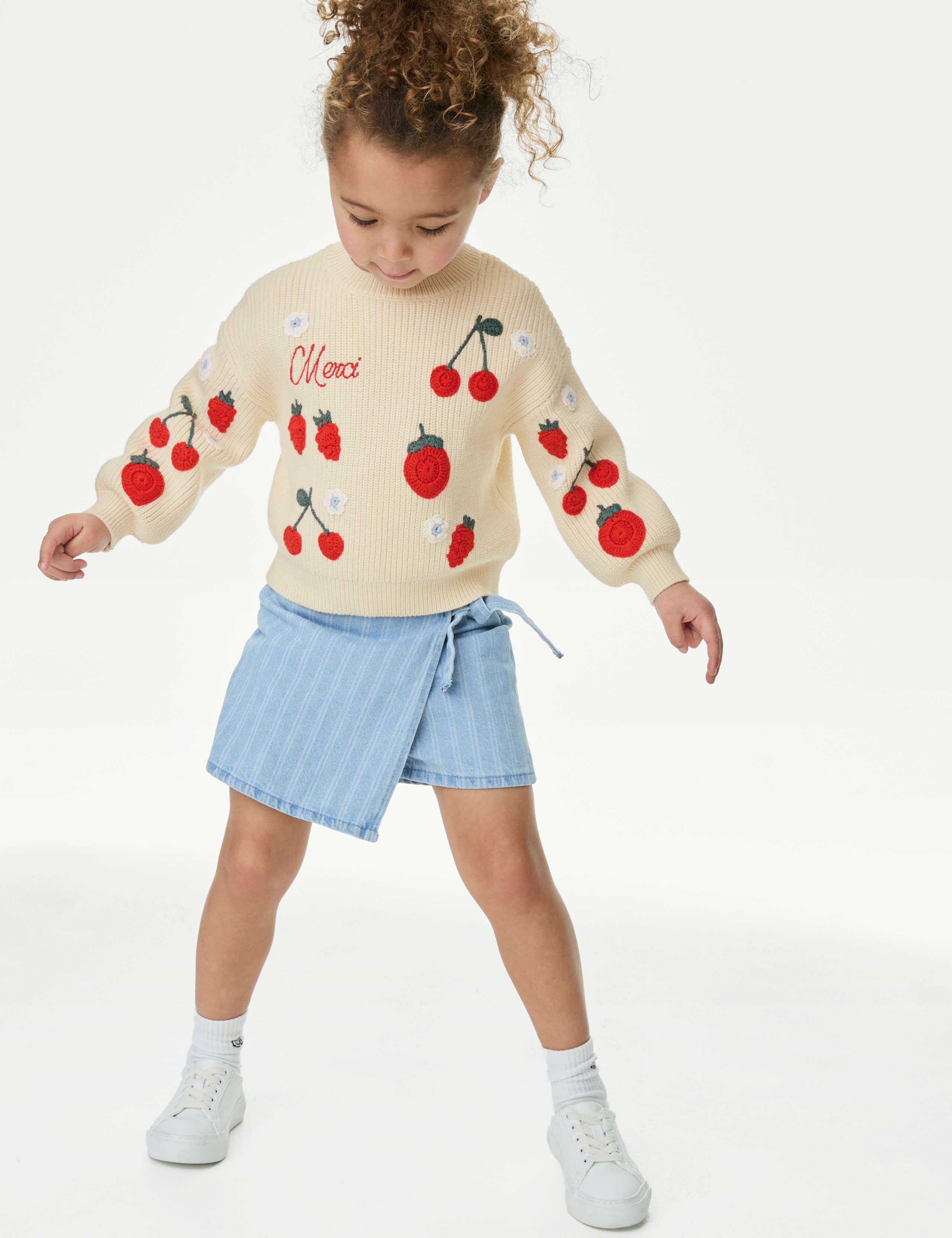 Cotton Blend Applique Fruit Jumper (12 Mths-10 Yrs) 3 of 4