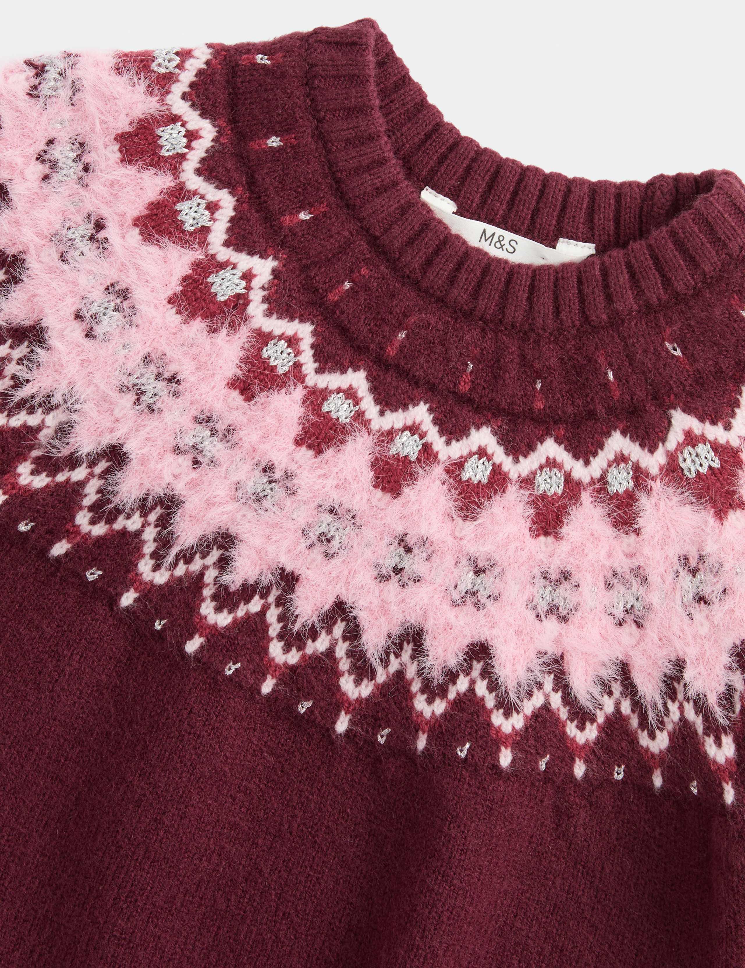 Fairisle Knitted Round Neck Jumper 2 of 2