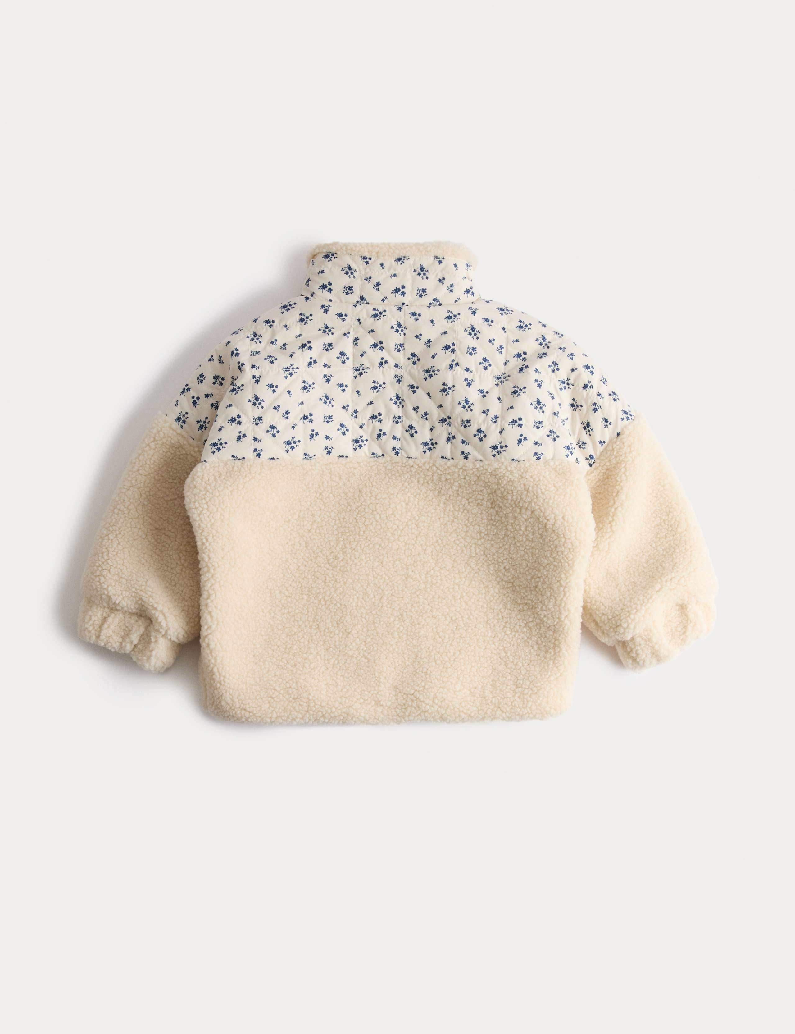 Borg Floral Patchwork Jacket (12 Mths-8 Yrs) 2 of 4
