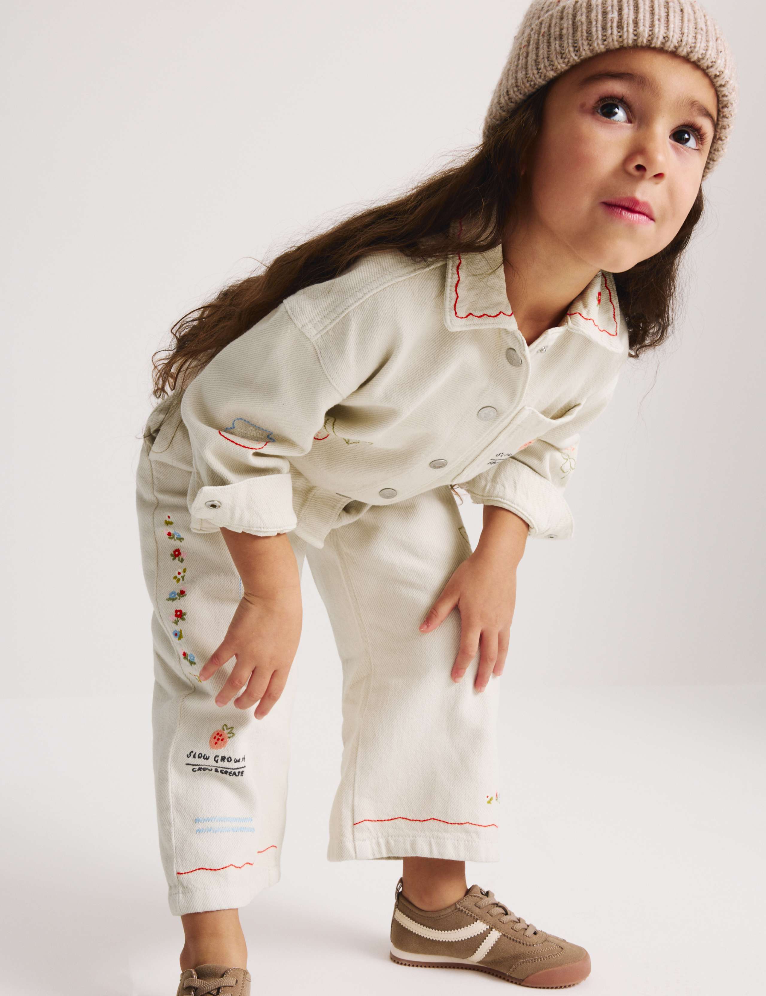 Embroidered Denim Jacket (1-8 Years) 1 of 9