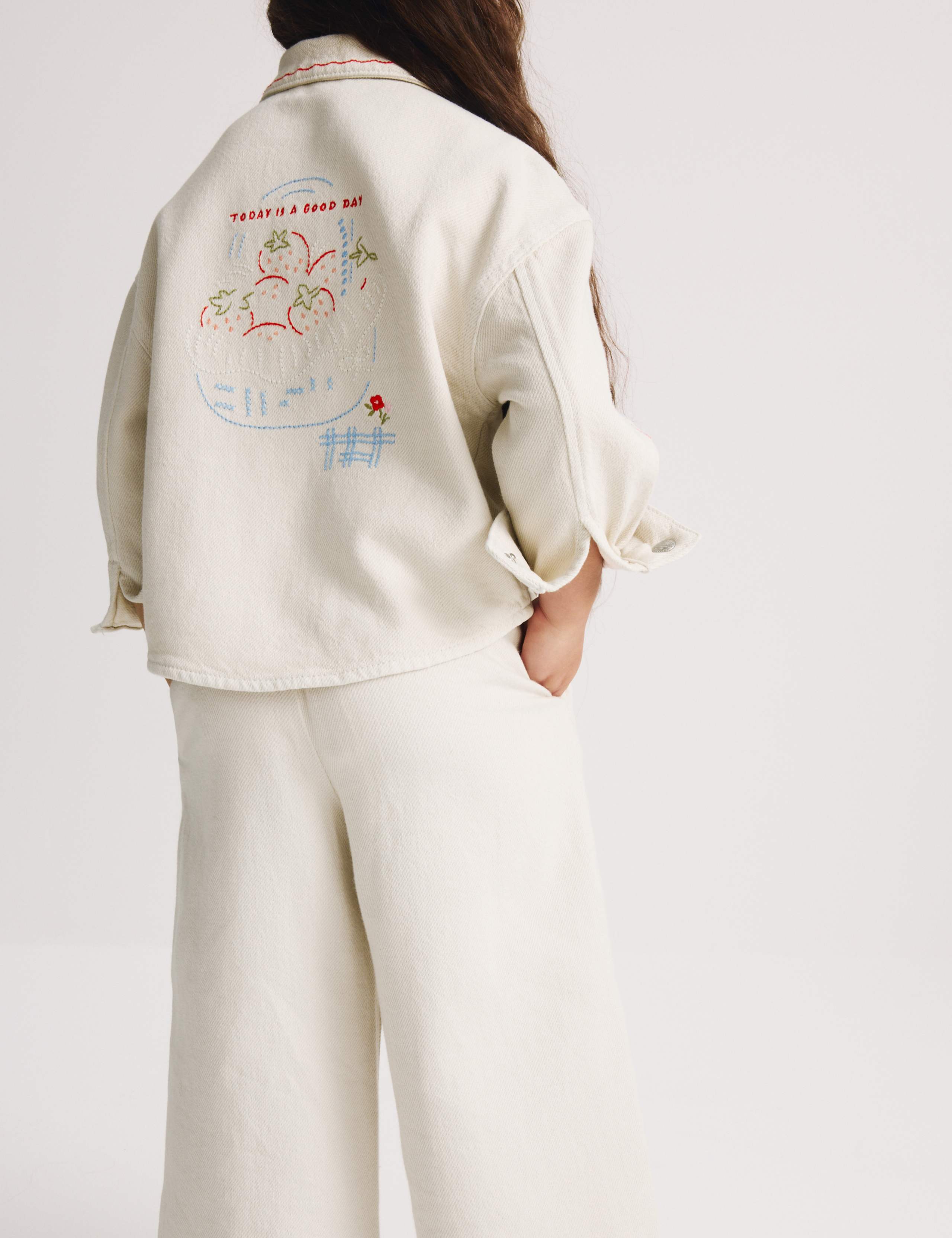 Embroidered Denim Jacket (1-8 Yrs) 3 of 9