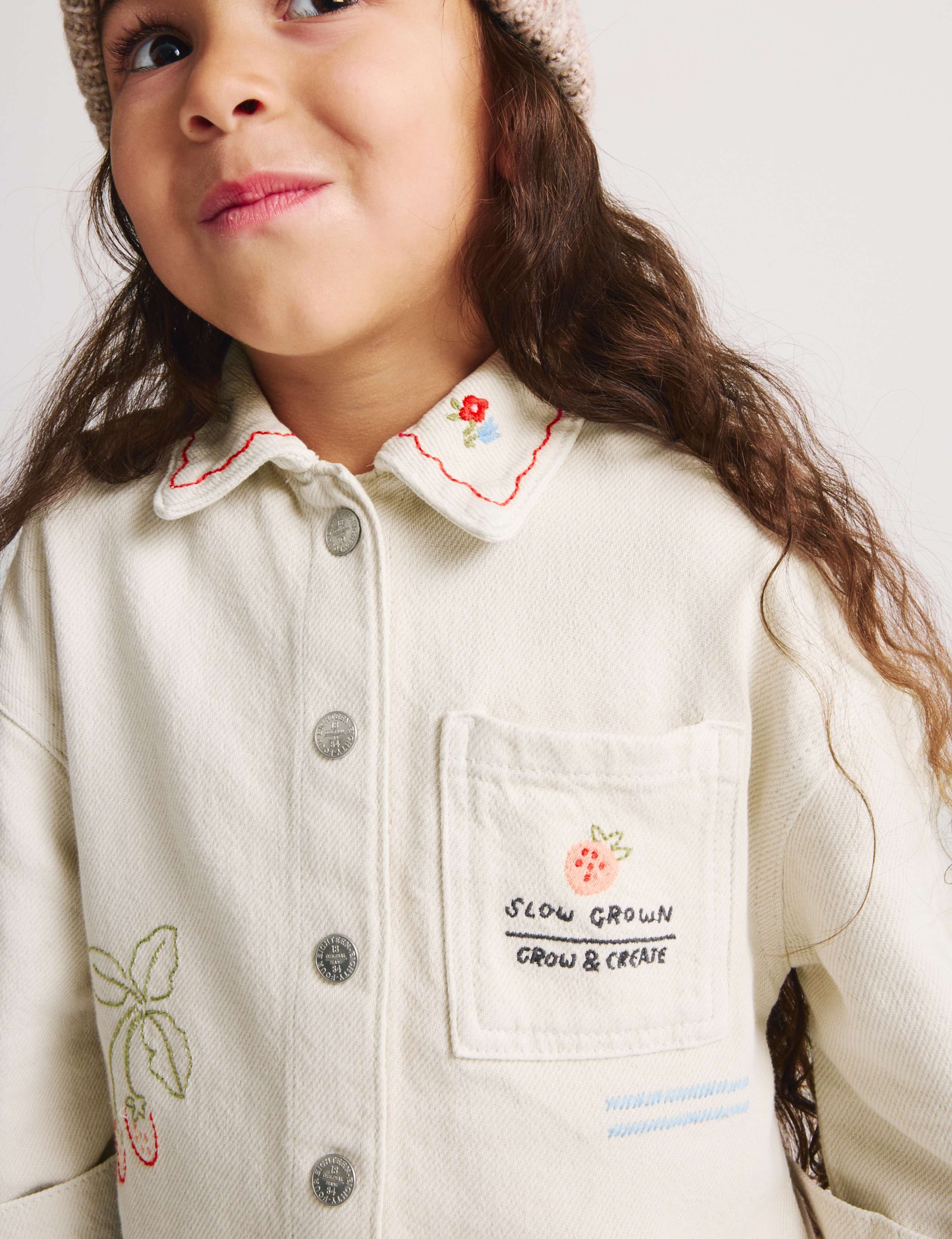 Embroidered Denim Jacket (1-8 Yrs) 5 of 9