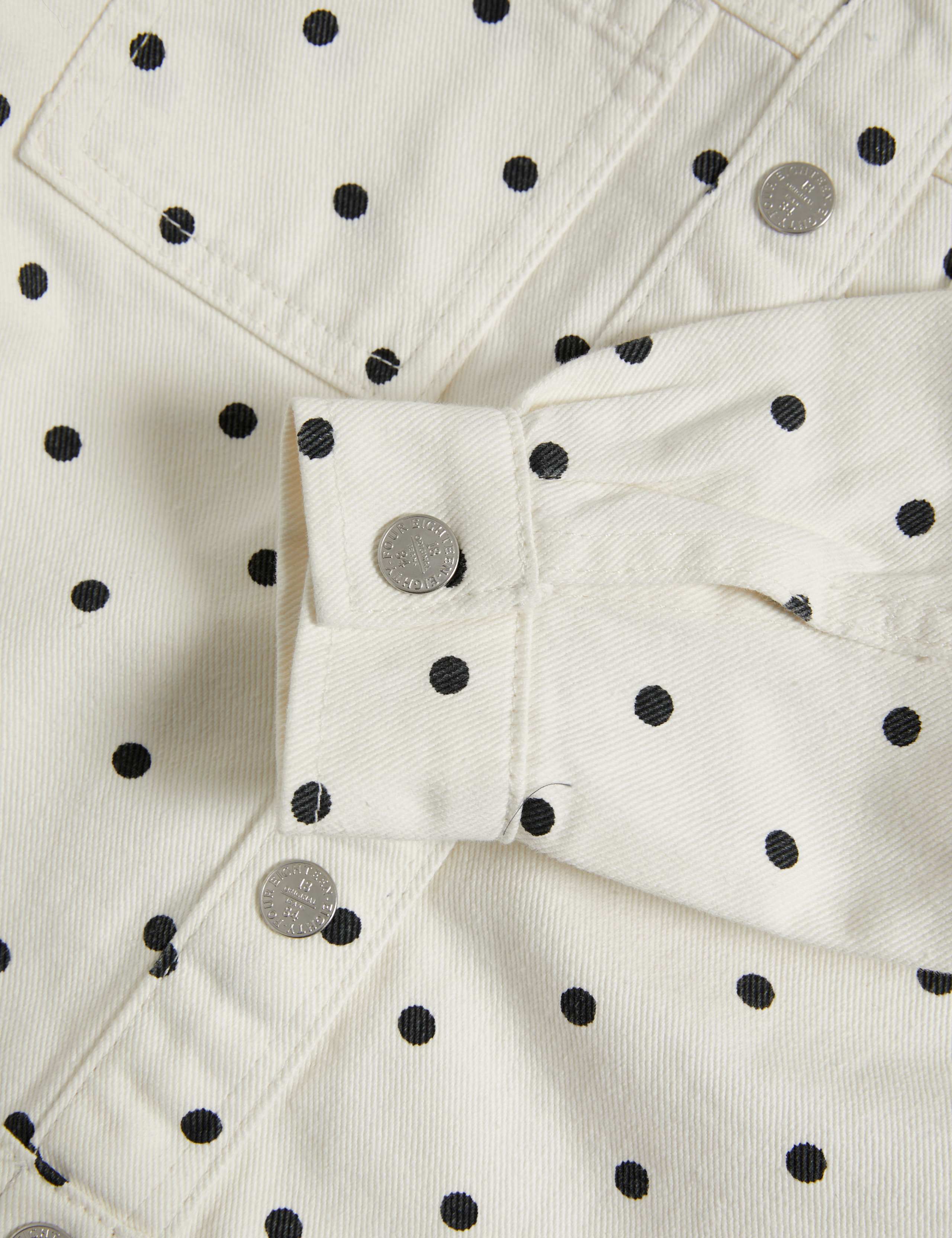 Denim Polka Dot Shacket (2-8 Yrs) 8 of 8