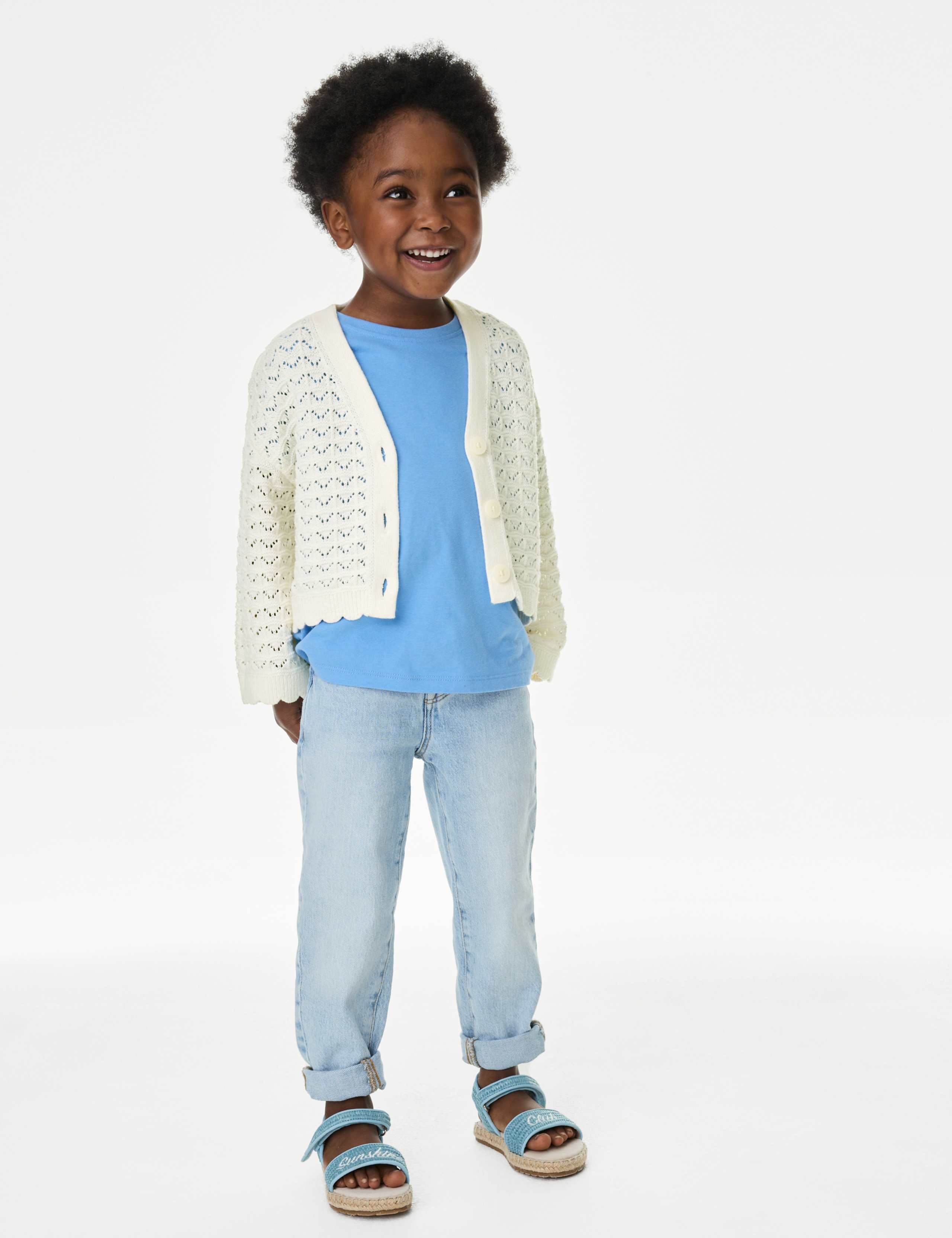 Pure Cotton Knitted Cardigan (2-8 Yrs) 3 of 5